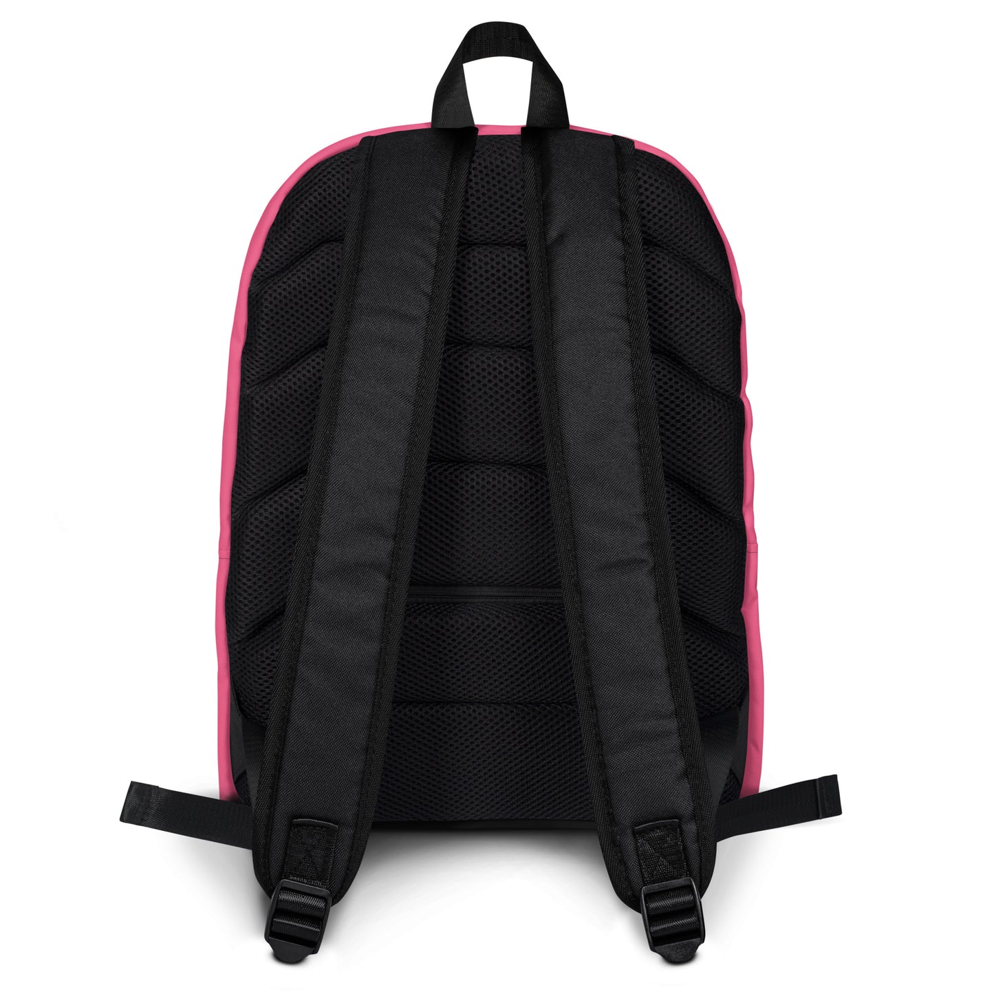 Light Pink Backpack with multiple pockets and ergonomic straps for comfort.
