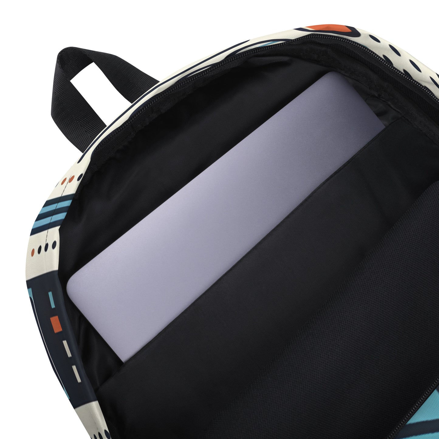 Knowledge Navigator (W) backpack with laptop inside, showcasing modern, everyday functionality.