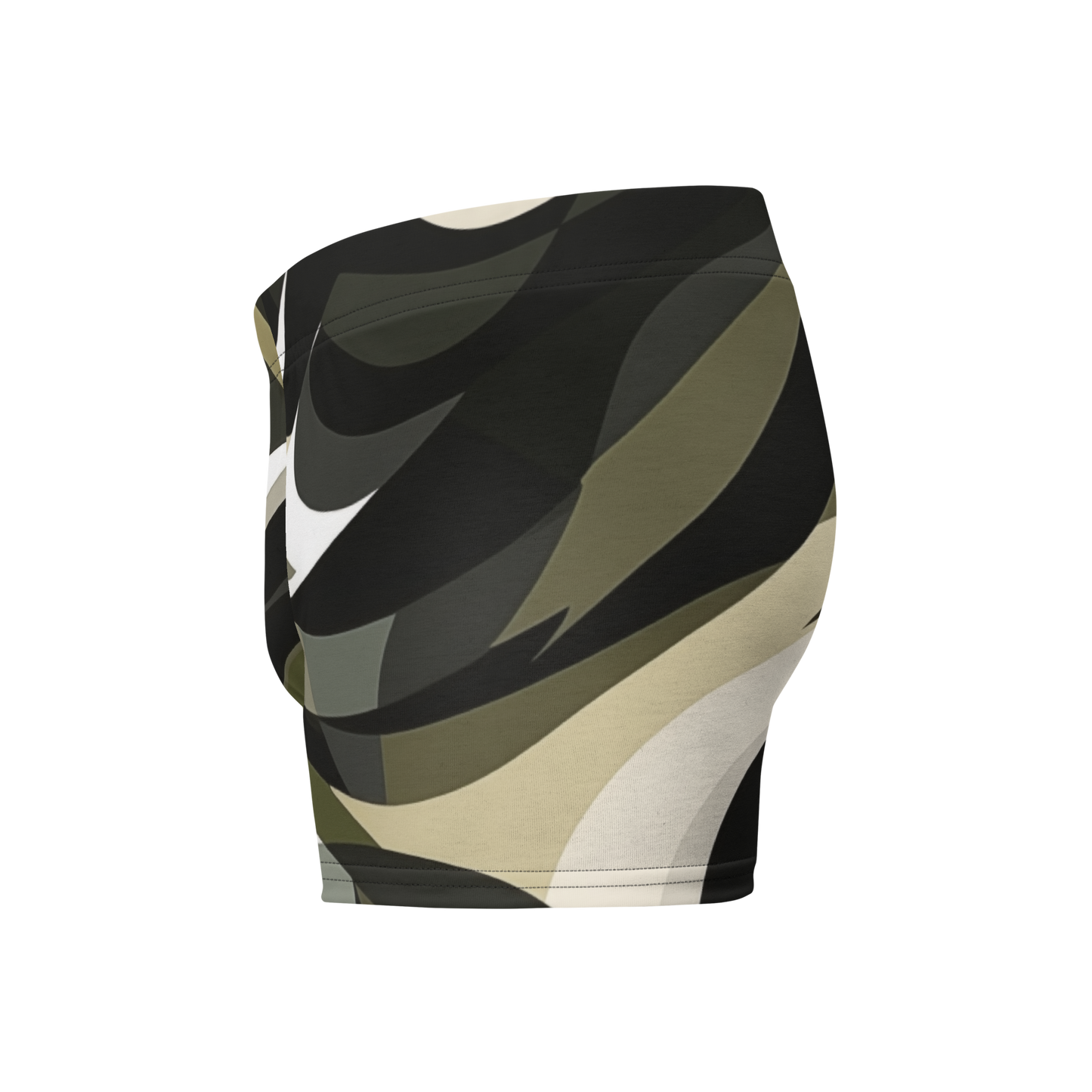 Camo Boxer Briefs 1, featuring a snug fit and lined front pouch.