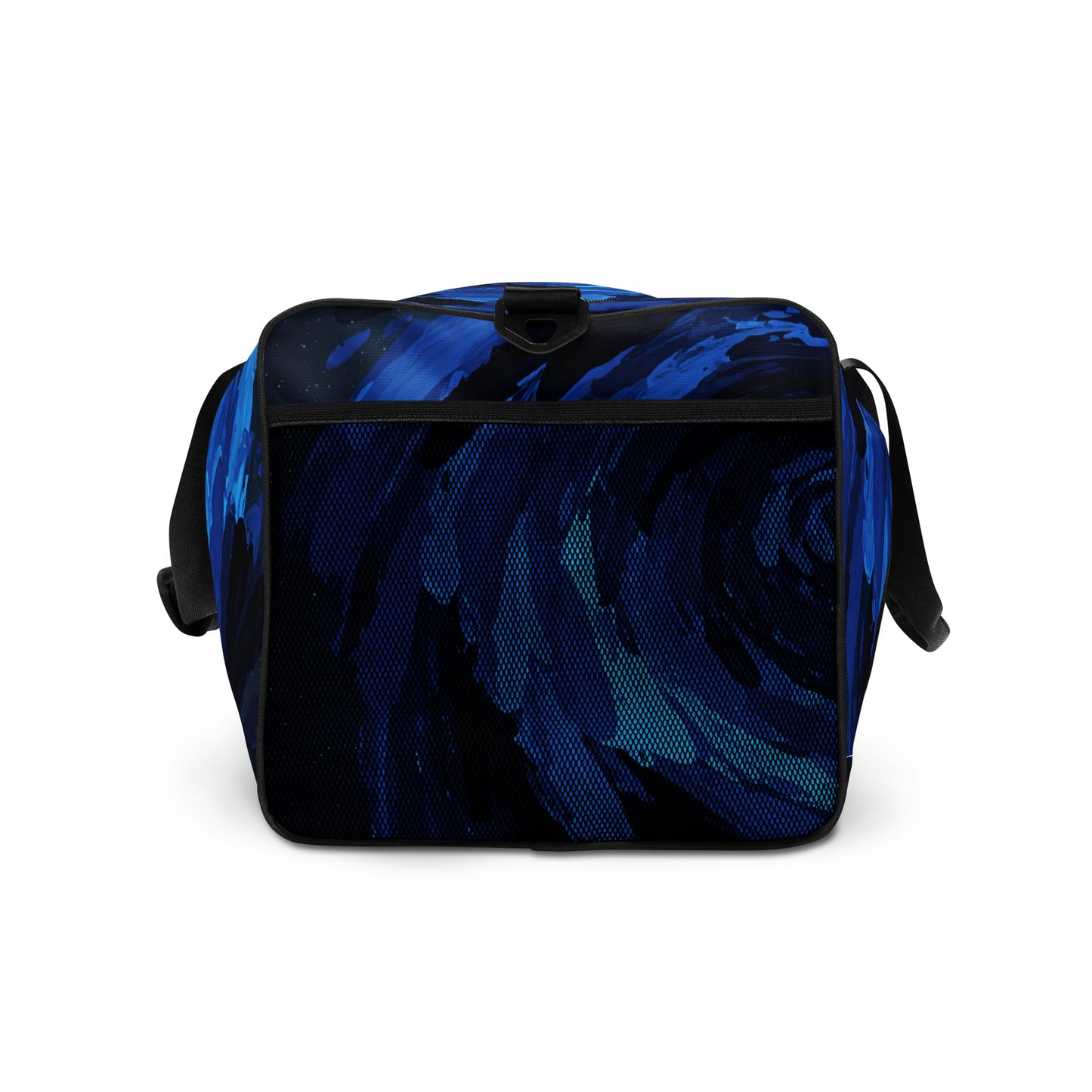 Swirlwind Gear Duffel Bag with multiple compartments and padded strap.