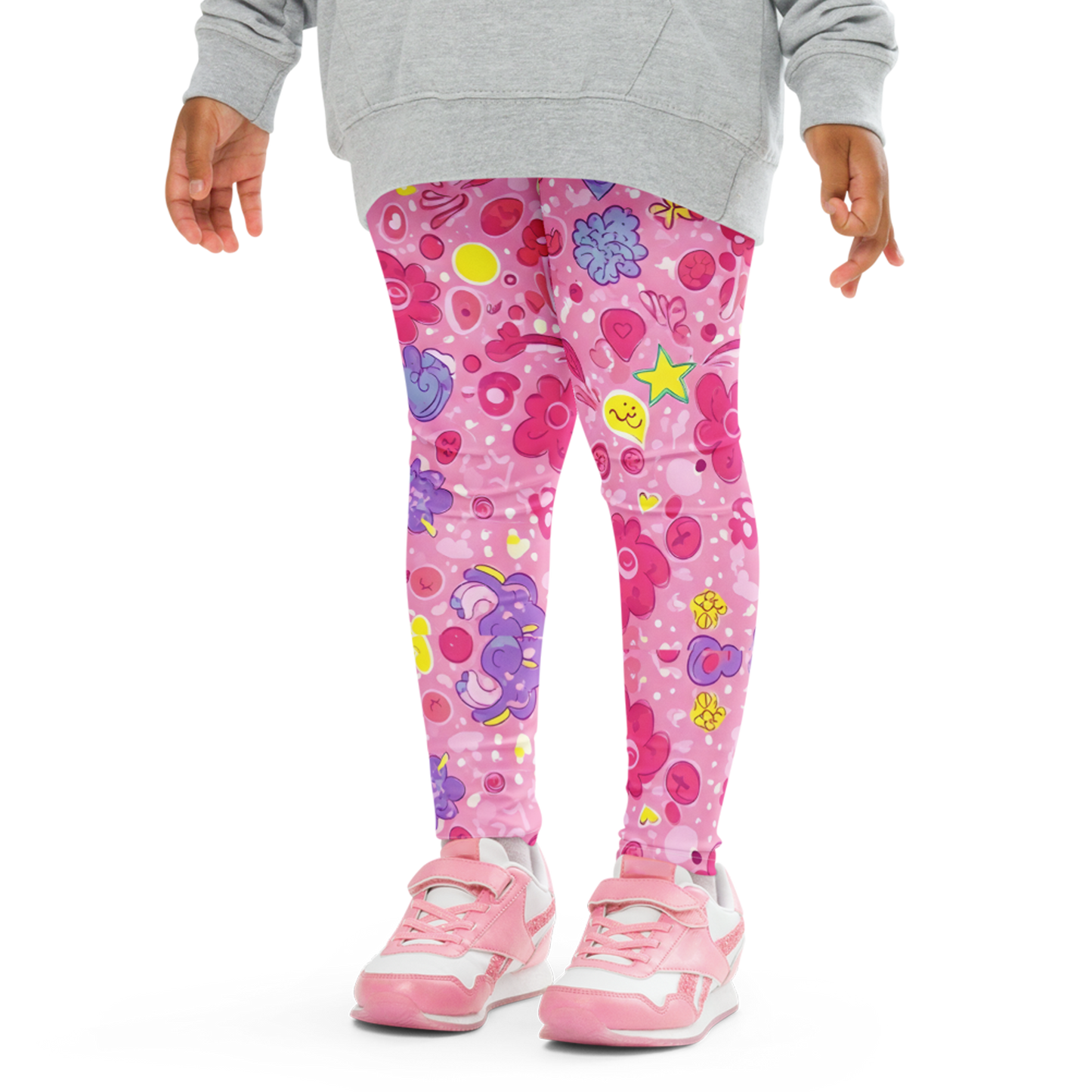 Floofle Bloomers Pants, close-up of textured, soft leggings with overlock seams.