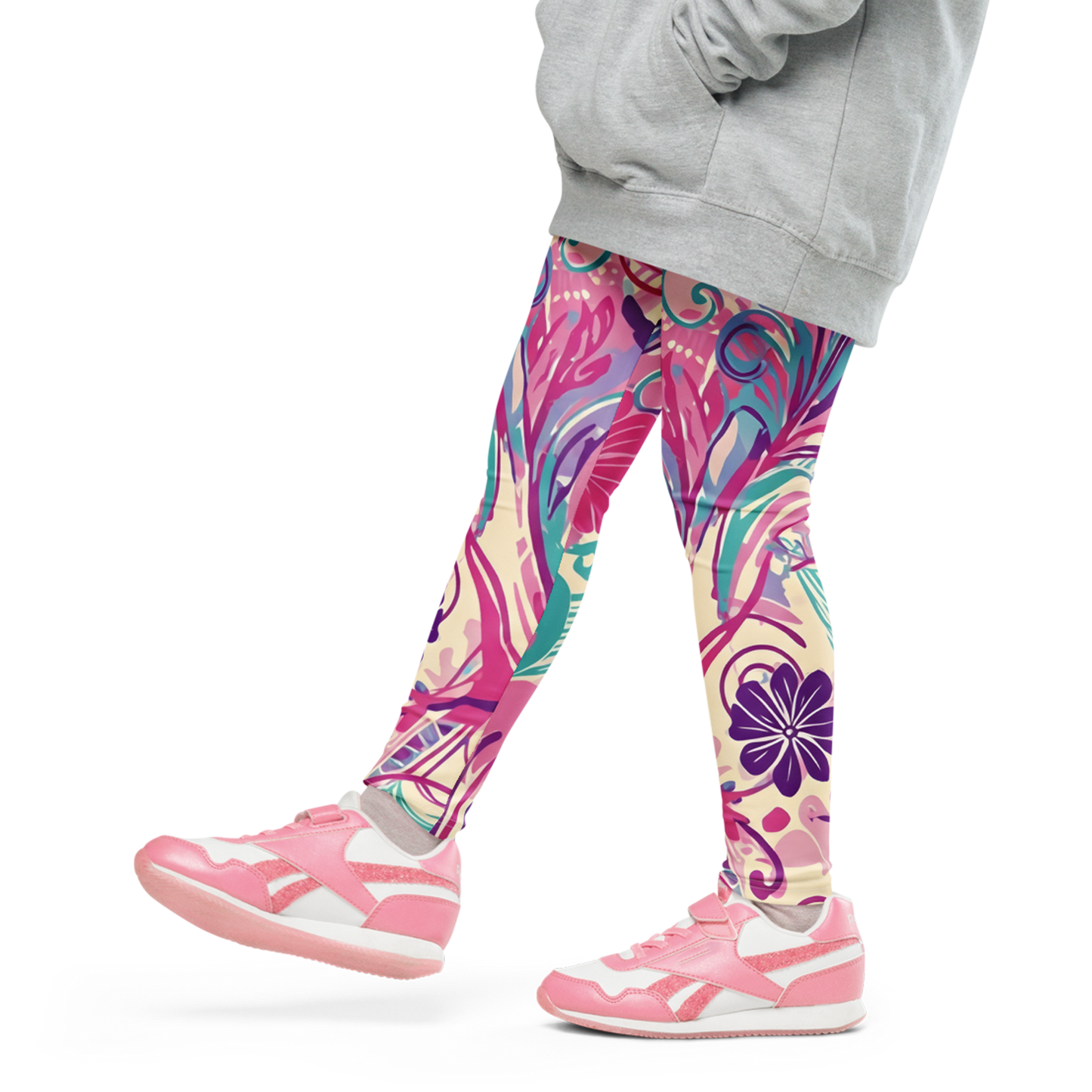 Color Quest Pants showcased with vibrant leggings, emphasizing flexibility and comfort.