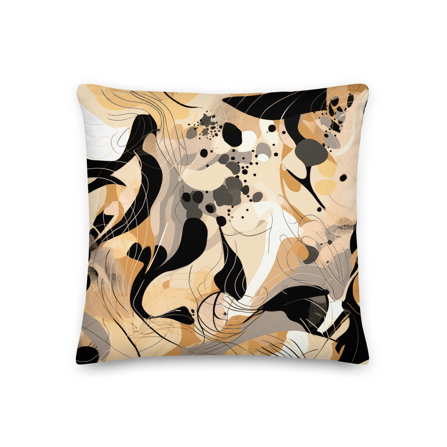Premium Strata Pillow featuring an artful pattern, perfect for lounging or decor.