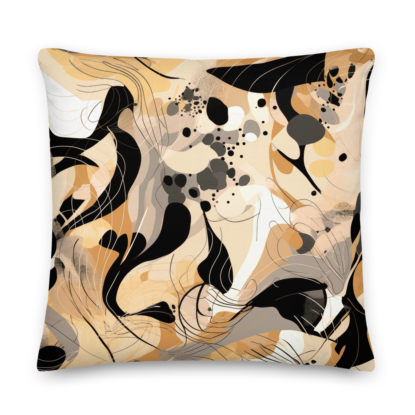 Premium Strata Pillow with soft, linen-like texture and artistic pattern.
