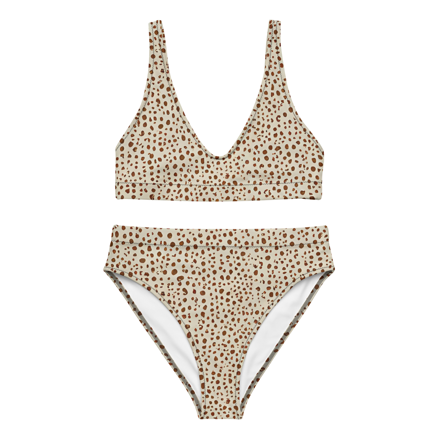 Untamed Tides Bikini with removable padding and double-layered design.