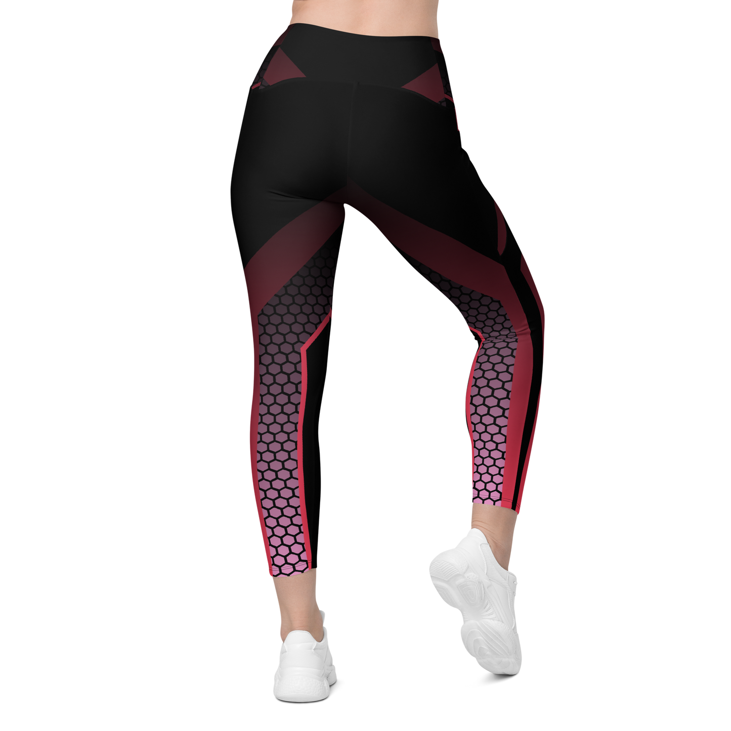 ComfortFit Leggings with Pockets featuring a high-waisted, supportive design.