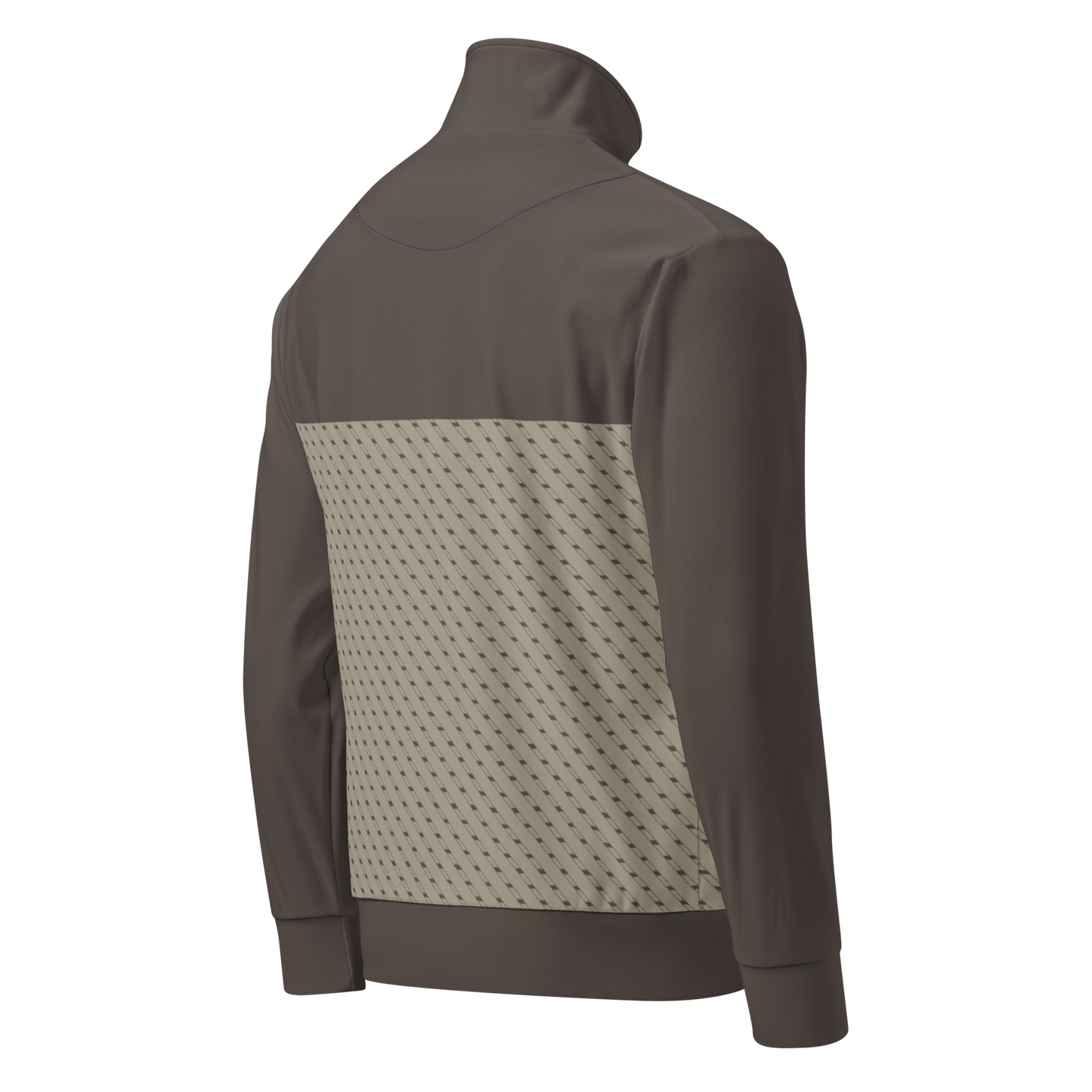 T7 Track Jacket close-up showing collar and sleeve details.