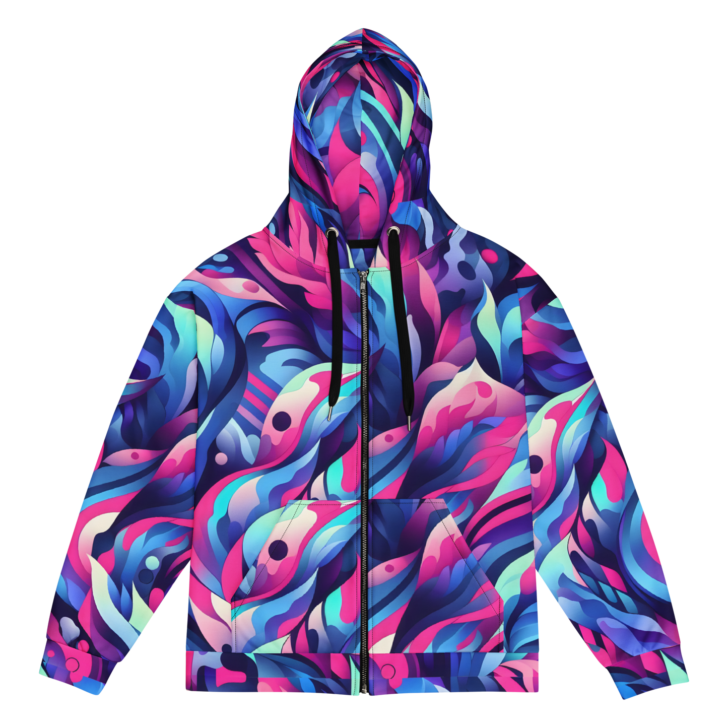 Master the Zip: Unisex hoodie with relaxed fit and double-lined hood.