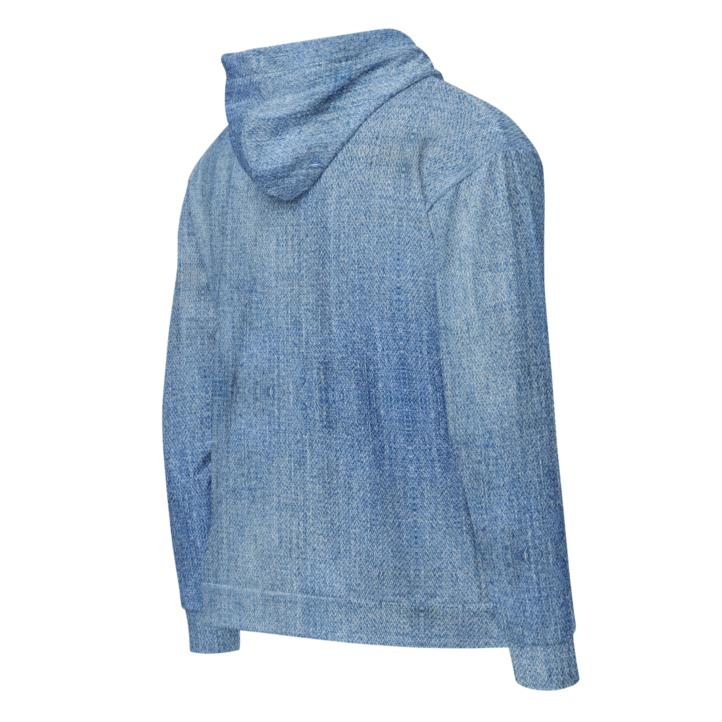 True Ease Zip hoodie, unisex relaxed fit, double-lined hood, premium zipper.