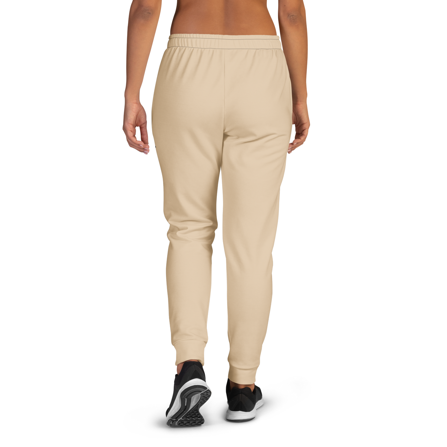 Classic Joggers 1 with black and white shoes, highlighting cuffed legs.