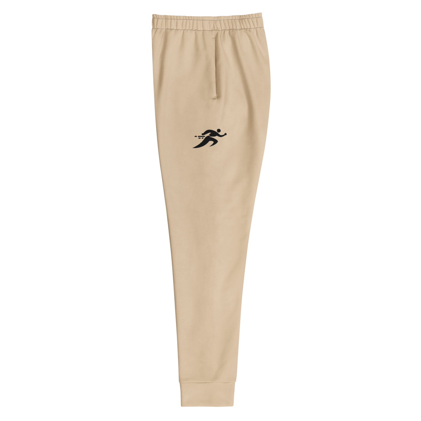 Classic Joggers 1 with a running logo, elastic waistband, and cuffed legs.