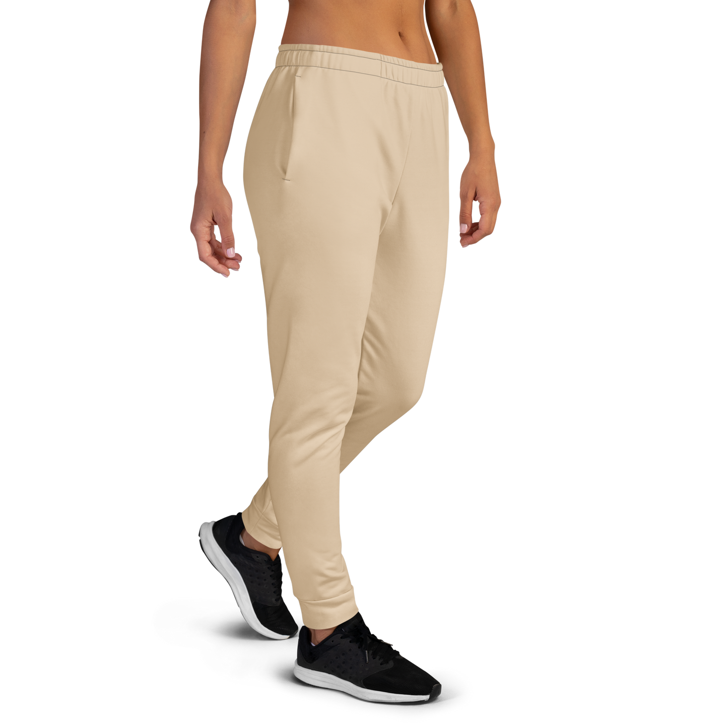 Classic Joggers 1 close-up with cuffed legs and elastic waistband.
