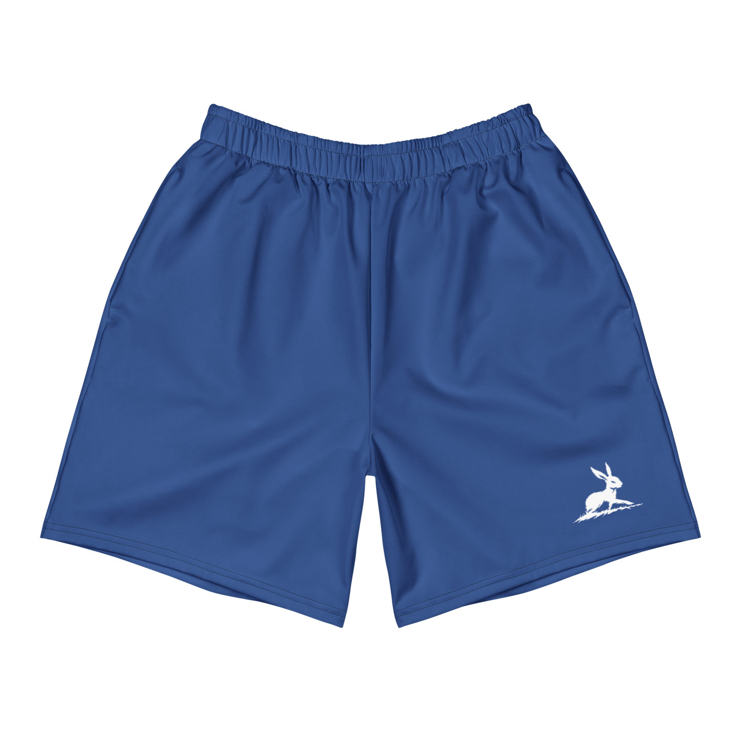Men's Athletic Shorts 3 featuring a rabbit logo and mesh pockets.