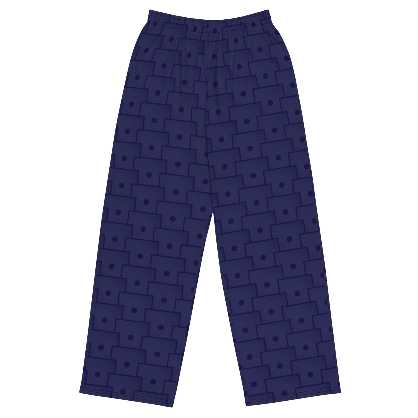 Men's Wide-Leg Pants with adjustable waist and side pockets.
