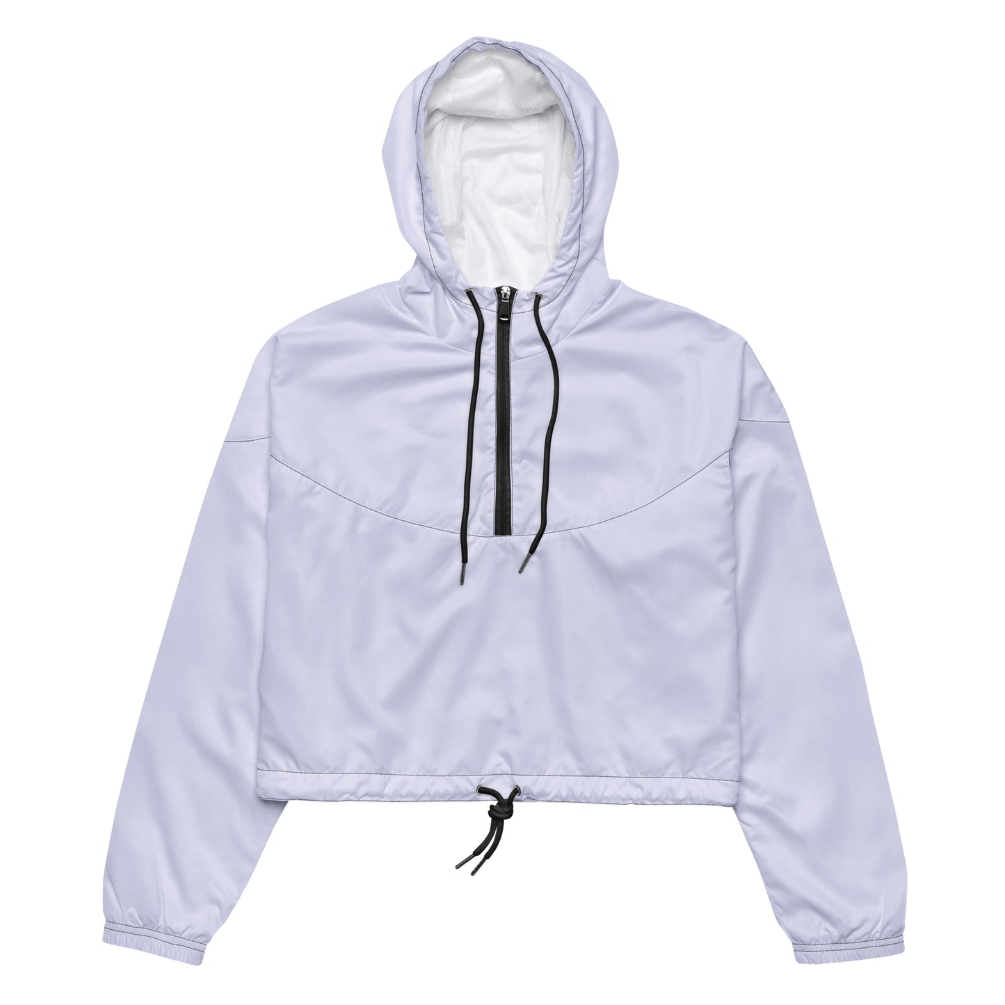 Lilac Loop Windbreaker with half-zip and adjustable drawcords.