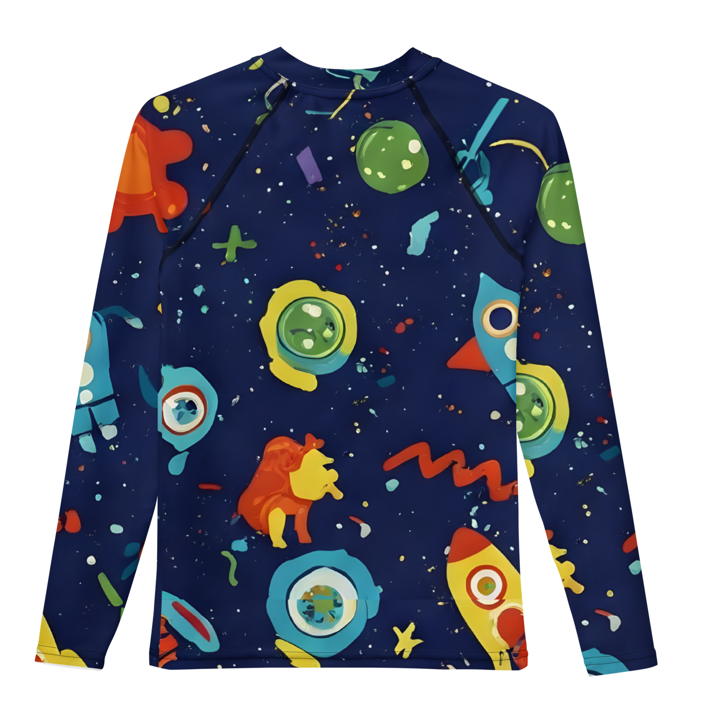 Astro Armor rash guard, fitted for active teens, ensures full mobility.