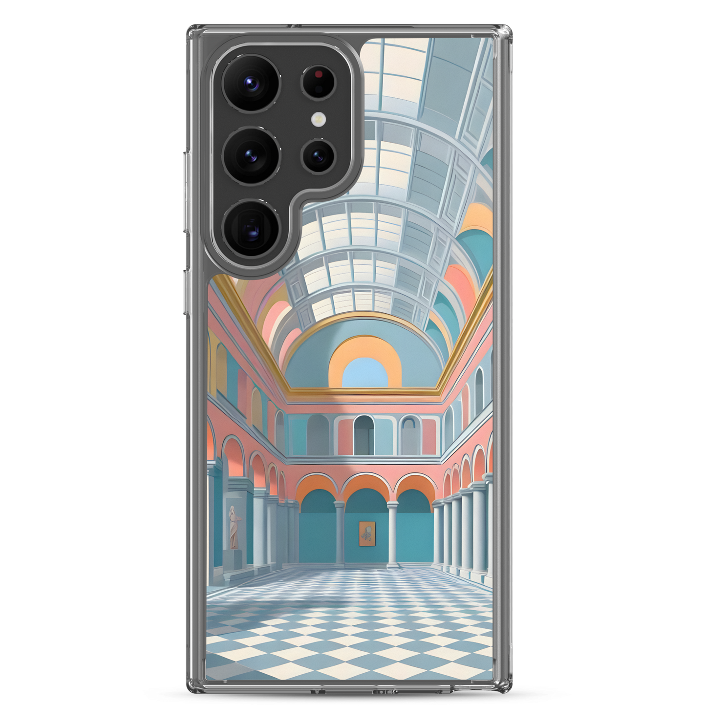 Blue Hall - Case for Samsung®: Close-up of camera lens on sleek, durable phone case.