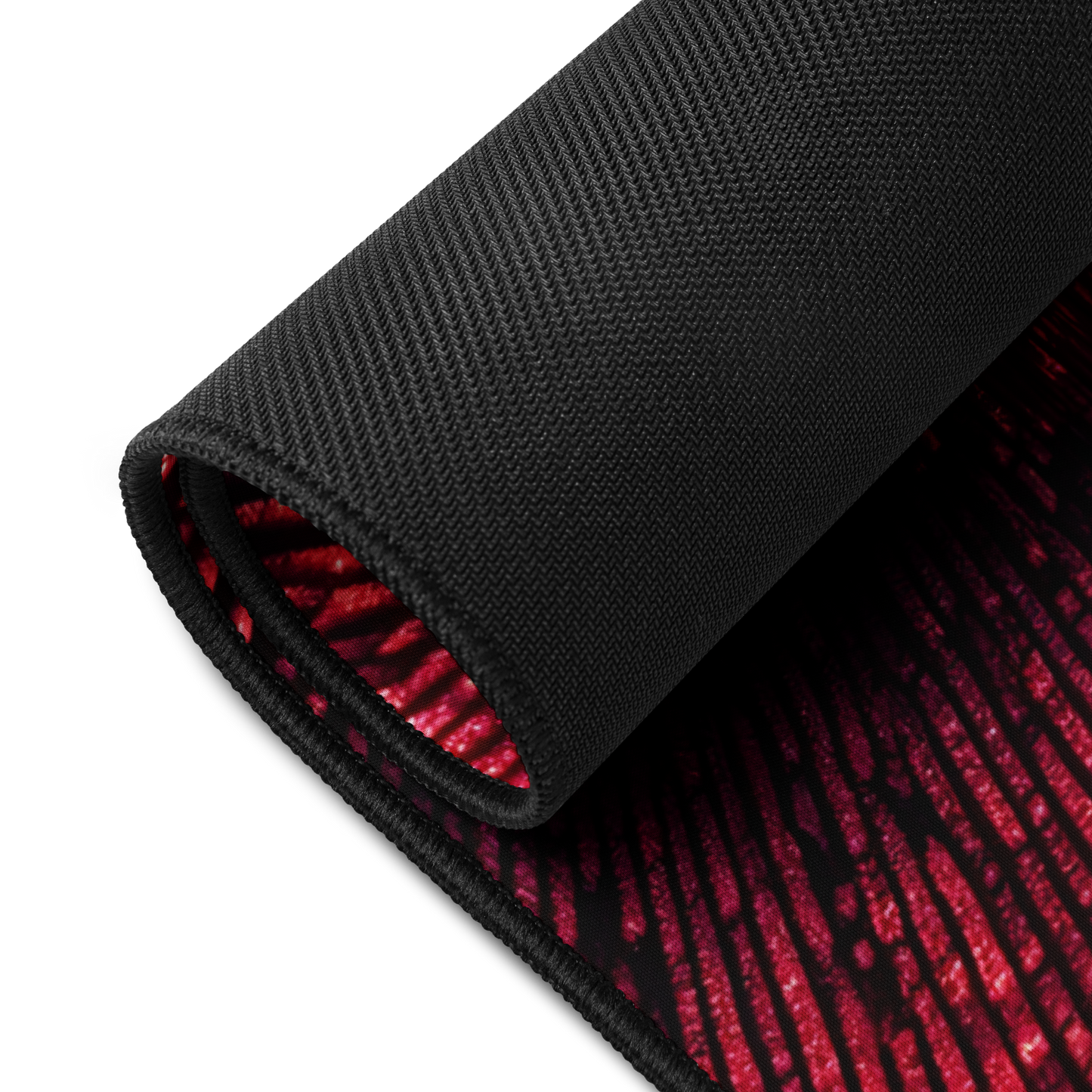 Red Cipher - Desk mat with smooth fabric and anti-slip base.