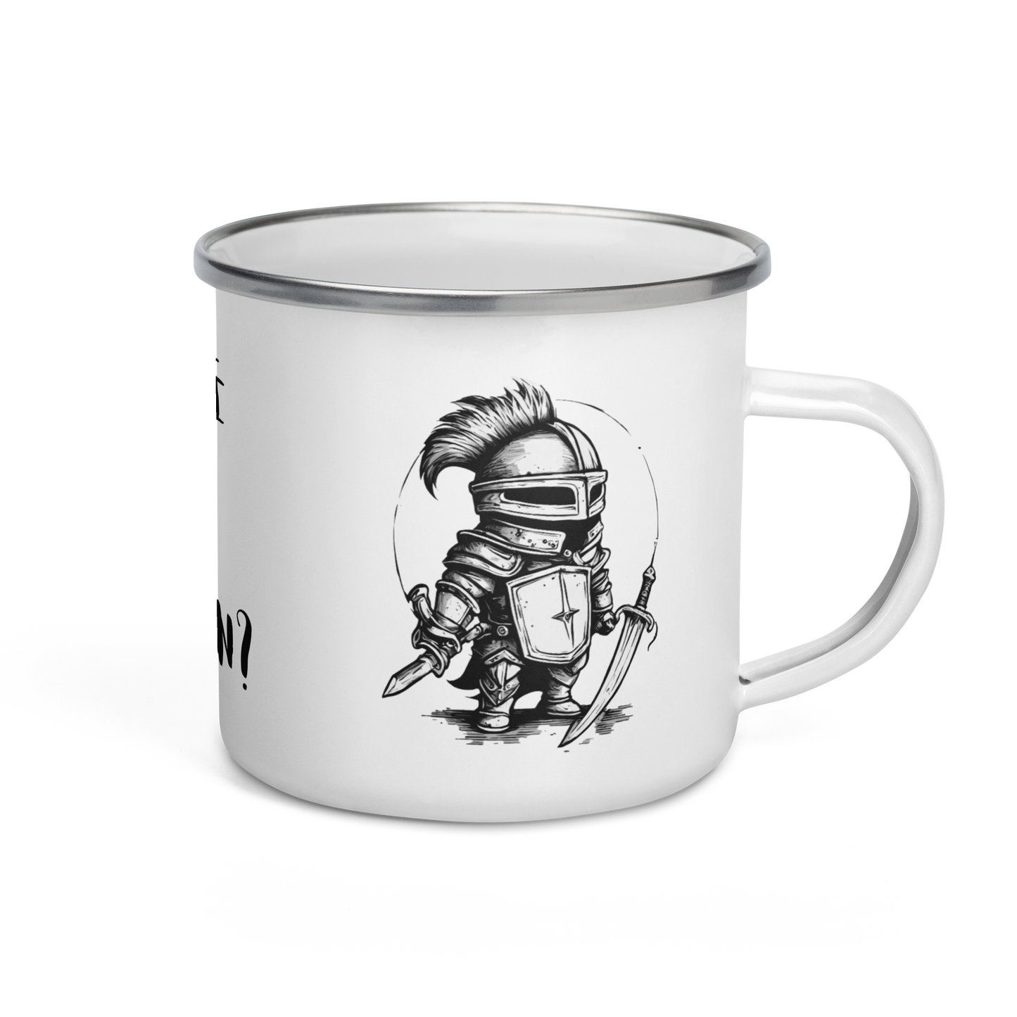 Where is the DragonMug? Premium enamel camper mug, classic design.