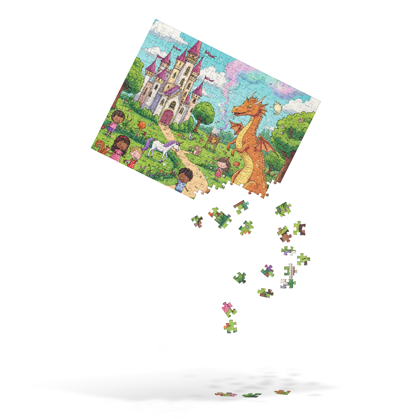 Jigsaw puzzle 5 (252 pcs) featuring a detailed castle illustration.
