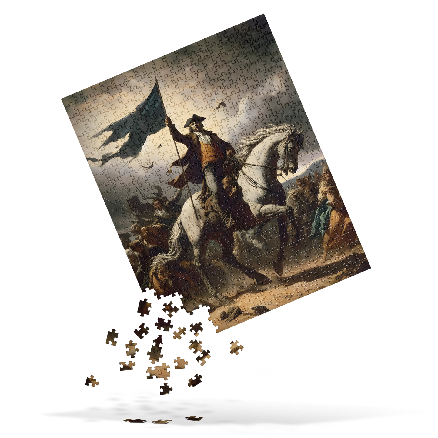 Jigsaw puzzle 2 (520 pcs) featuring a man on a horse.