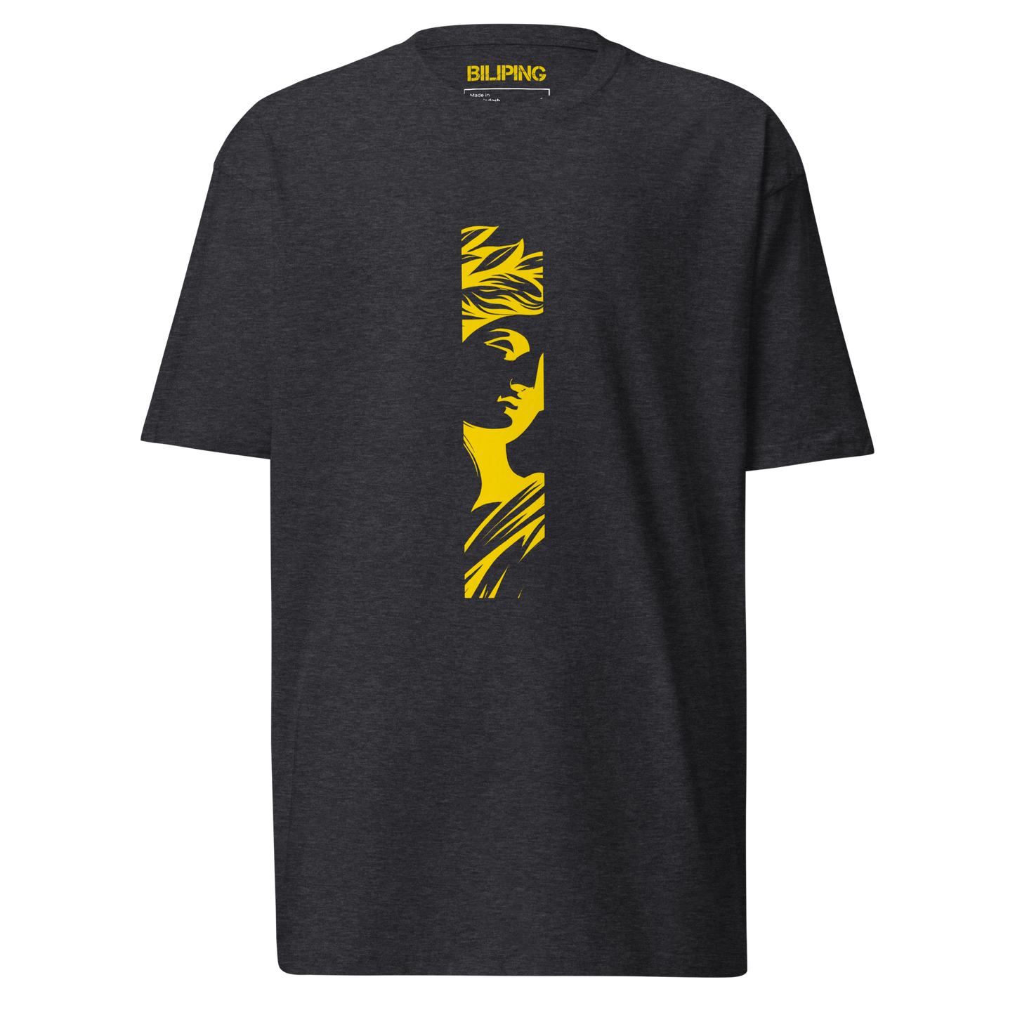 IsonFlextee with yellow face design, showcasing comfort and style.