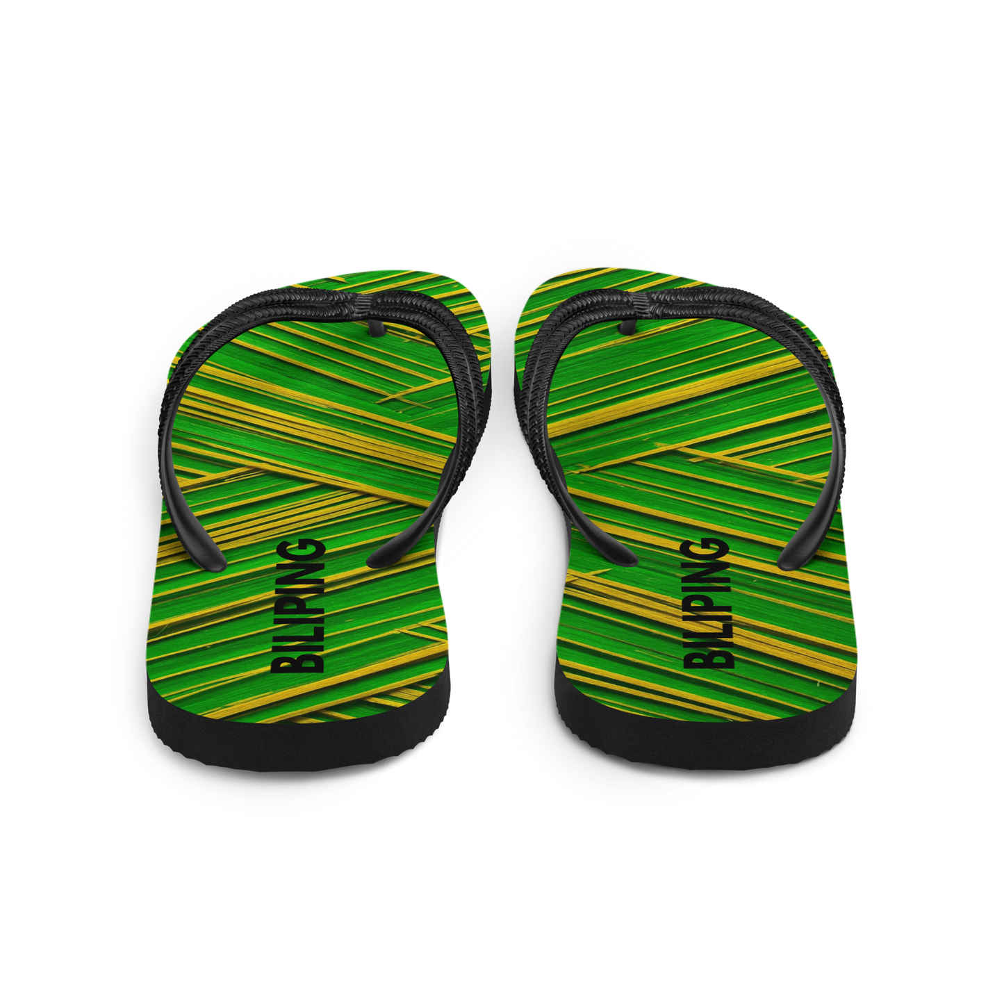 Flip-Flops 1 with cushioned rubber sole and soft Y-shaped straps.