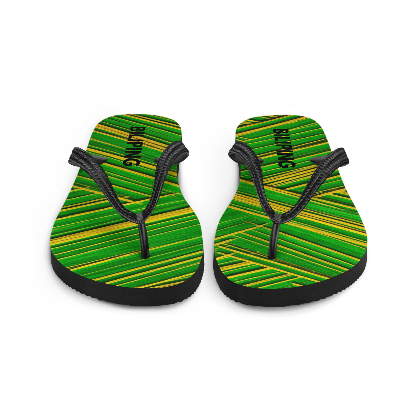Flip-Flops 1 with cushioned rubber sole and black Y-shaped straps.