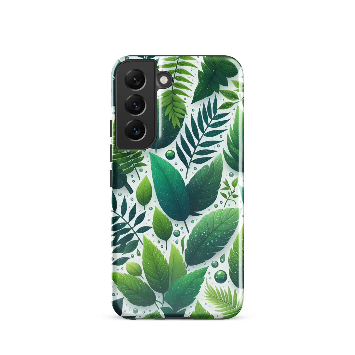 Shady Grove - Case for Samsung® with leaf-inspired design, showcasing durability.