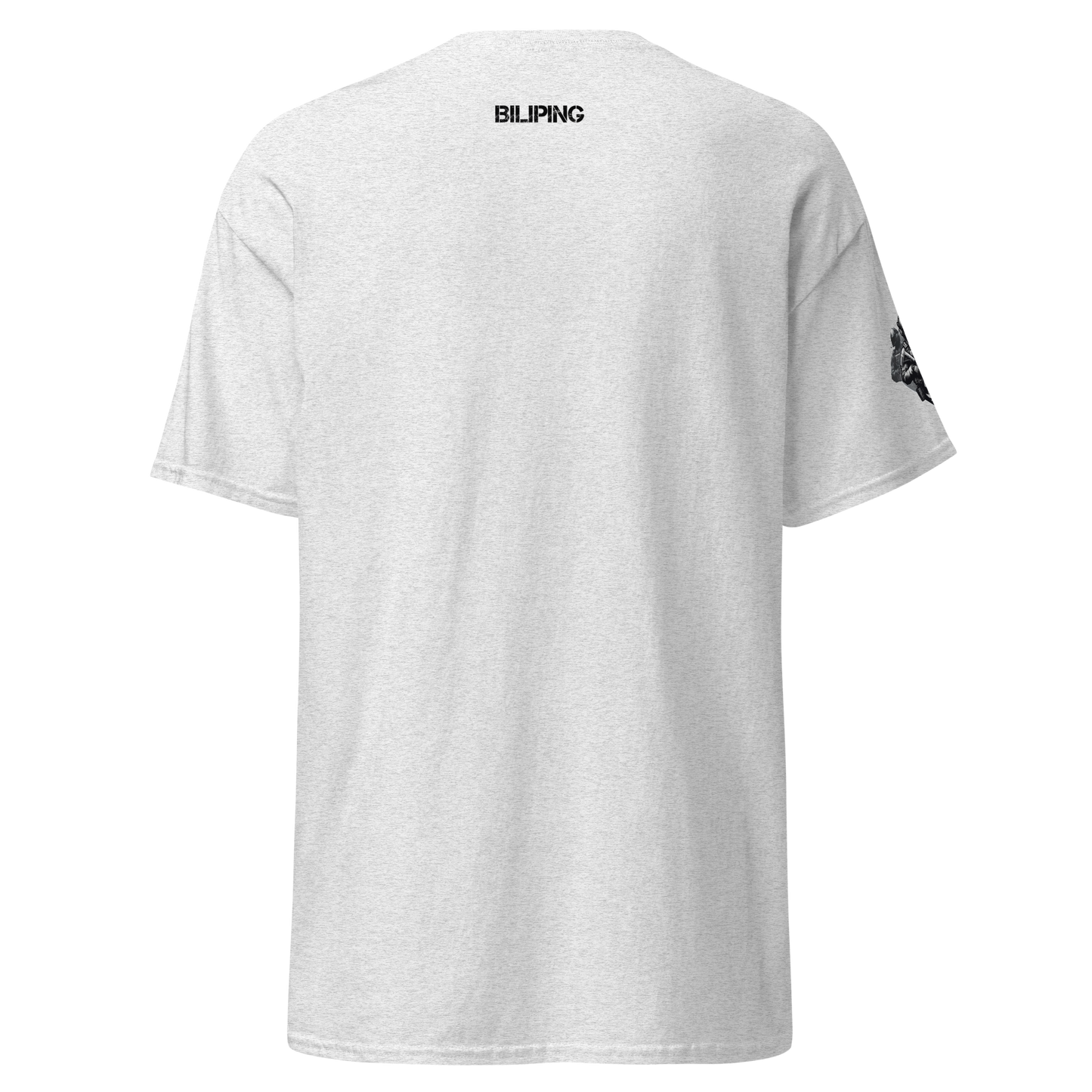 Valor Veil white t-shirt with black graphic text detail.