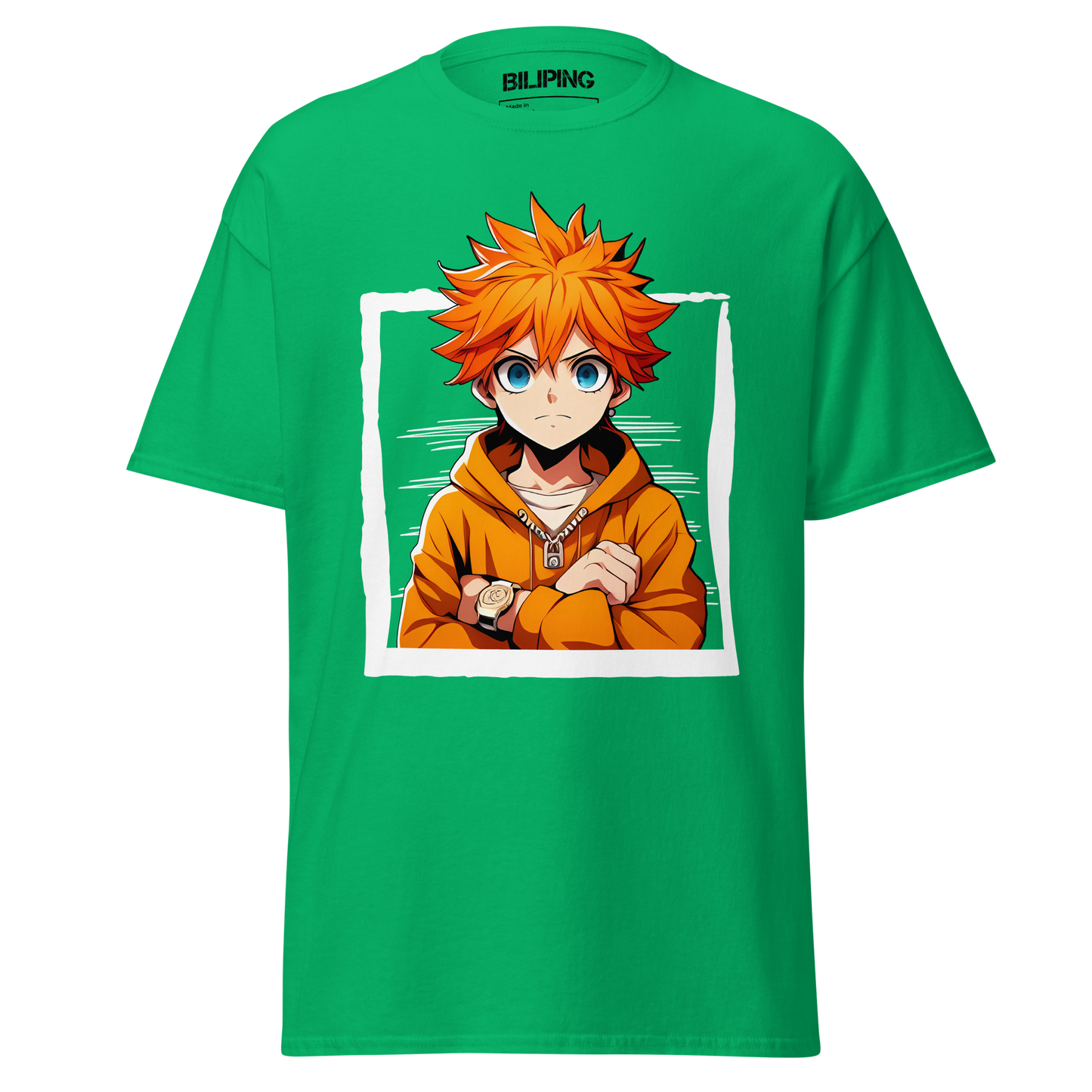 Nolirya green shirt with cartoon design, perfect for everyday comfort.