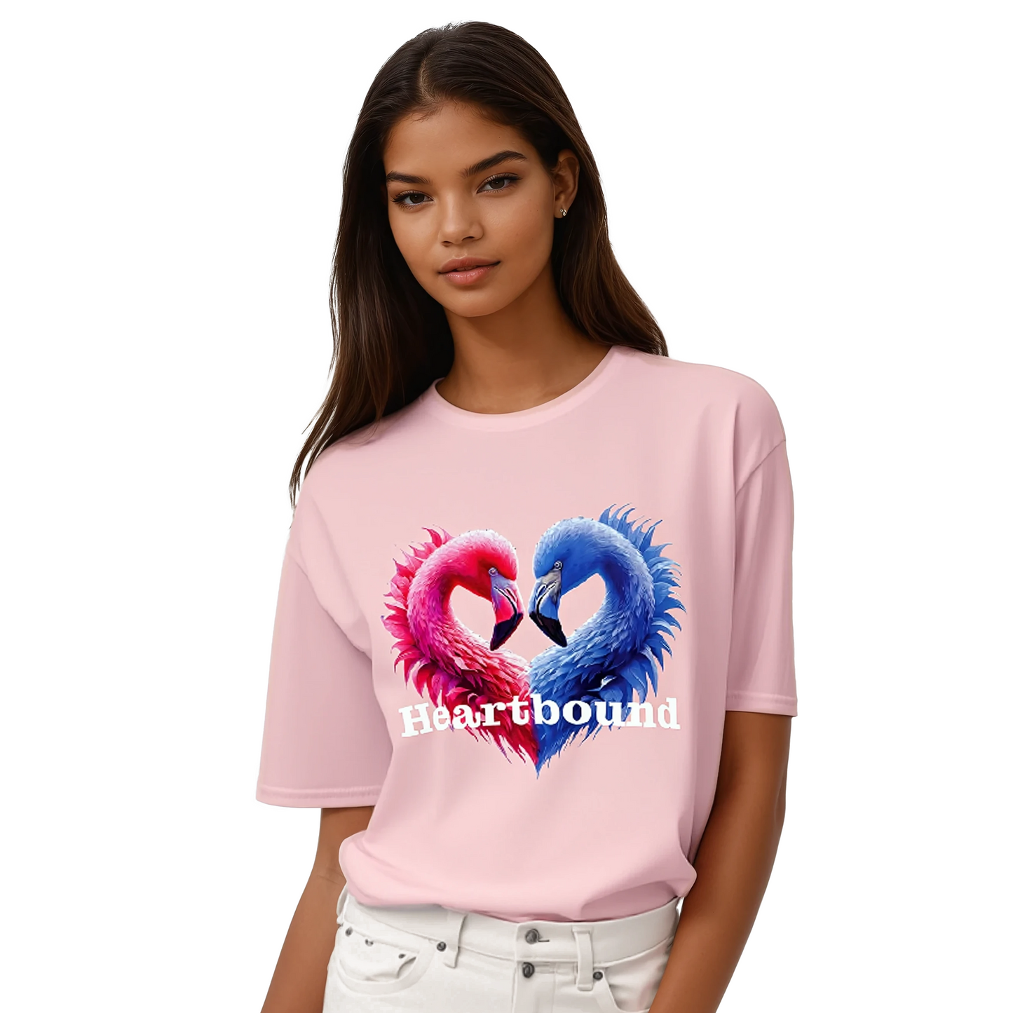Love is Boundless tee, structured fit, 100% cotton, enhances casual looks.
