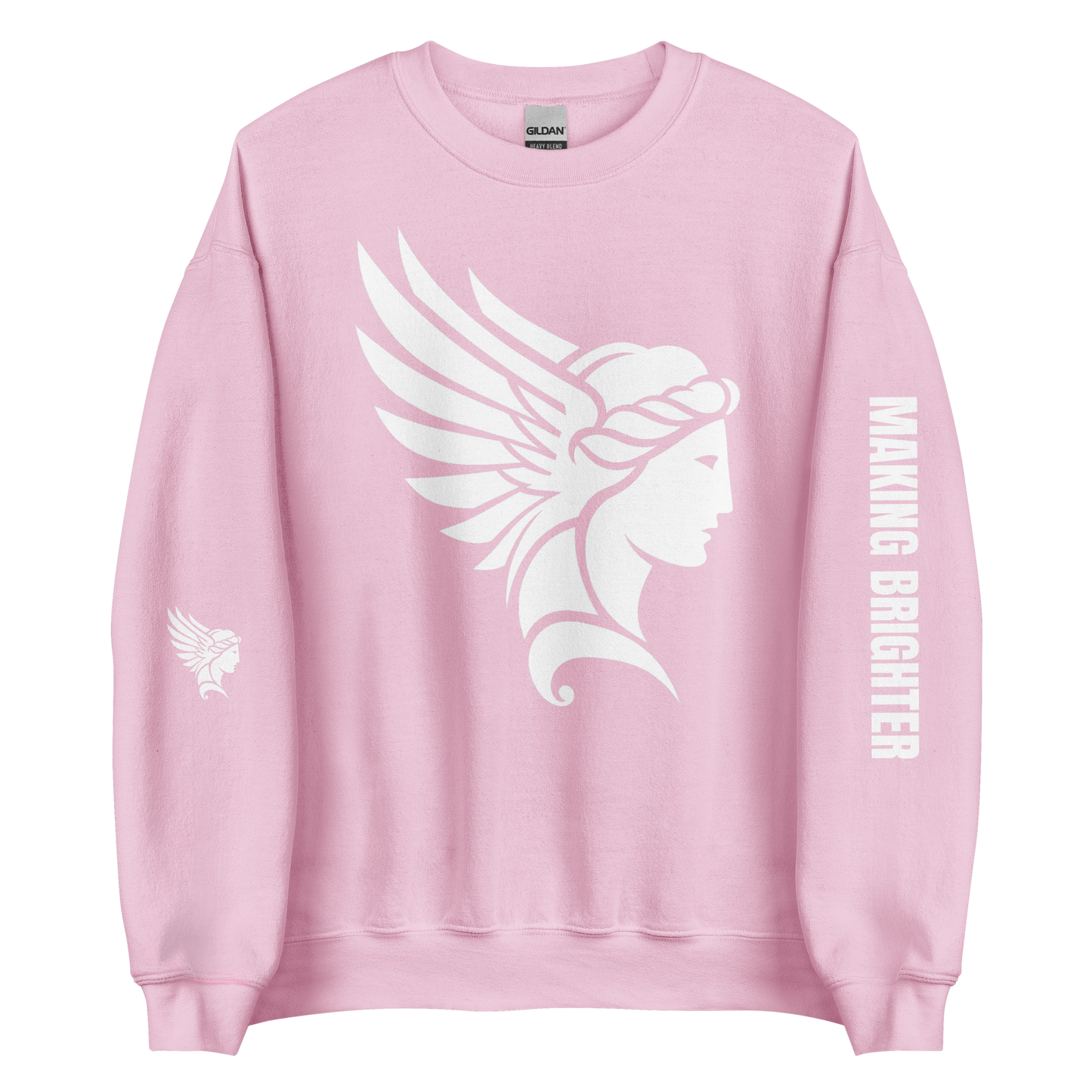 She Illuminates Pathways sweatshirt with graphic design, cozy fit.