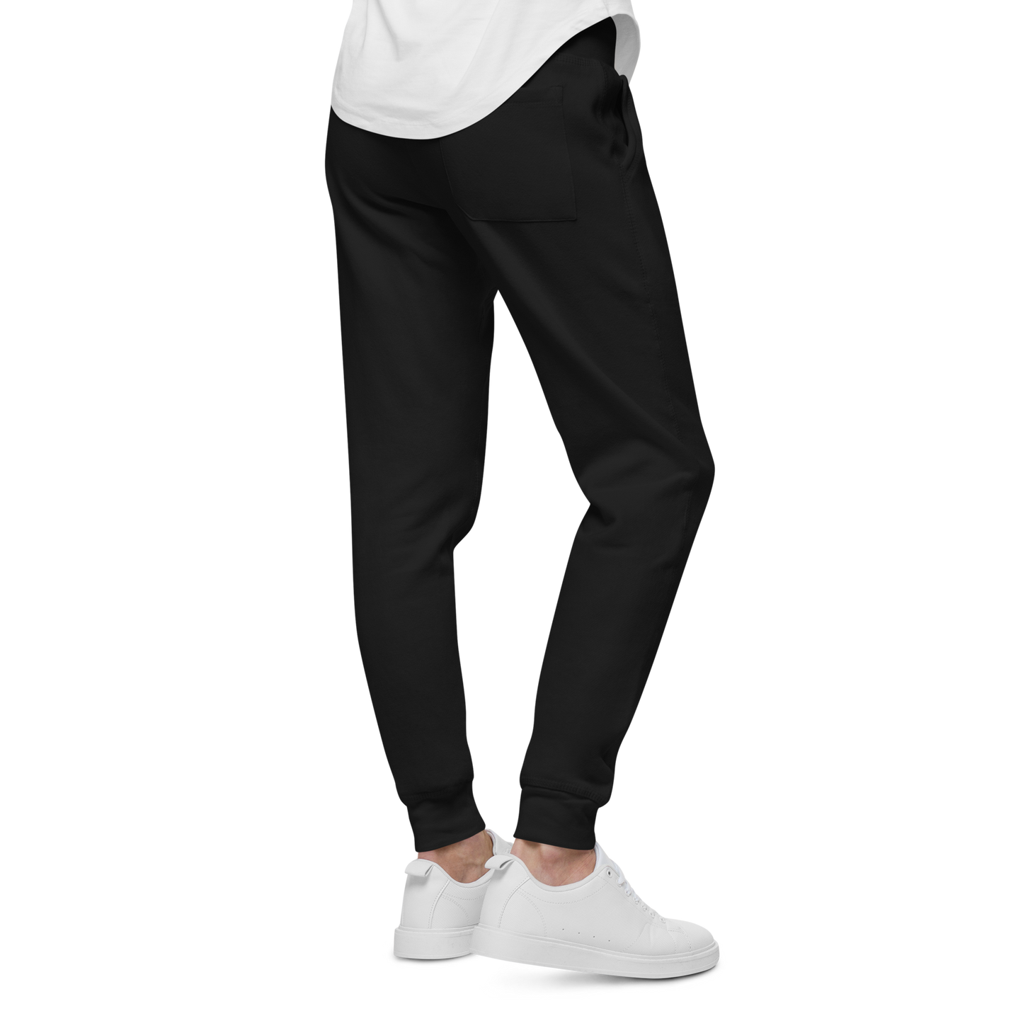 IsonFlex Sweatpants worn with white sneakers.