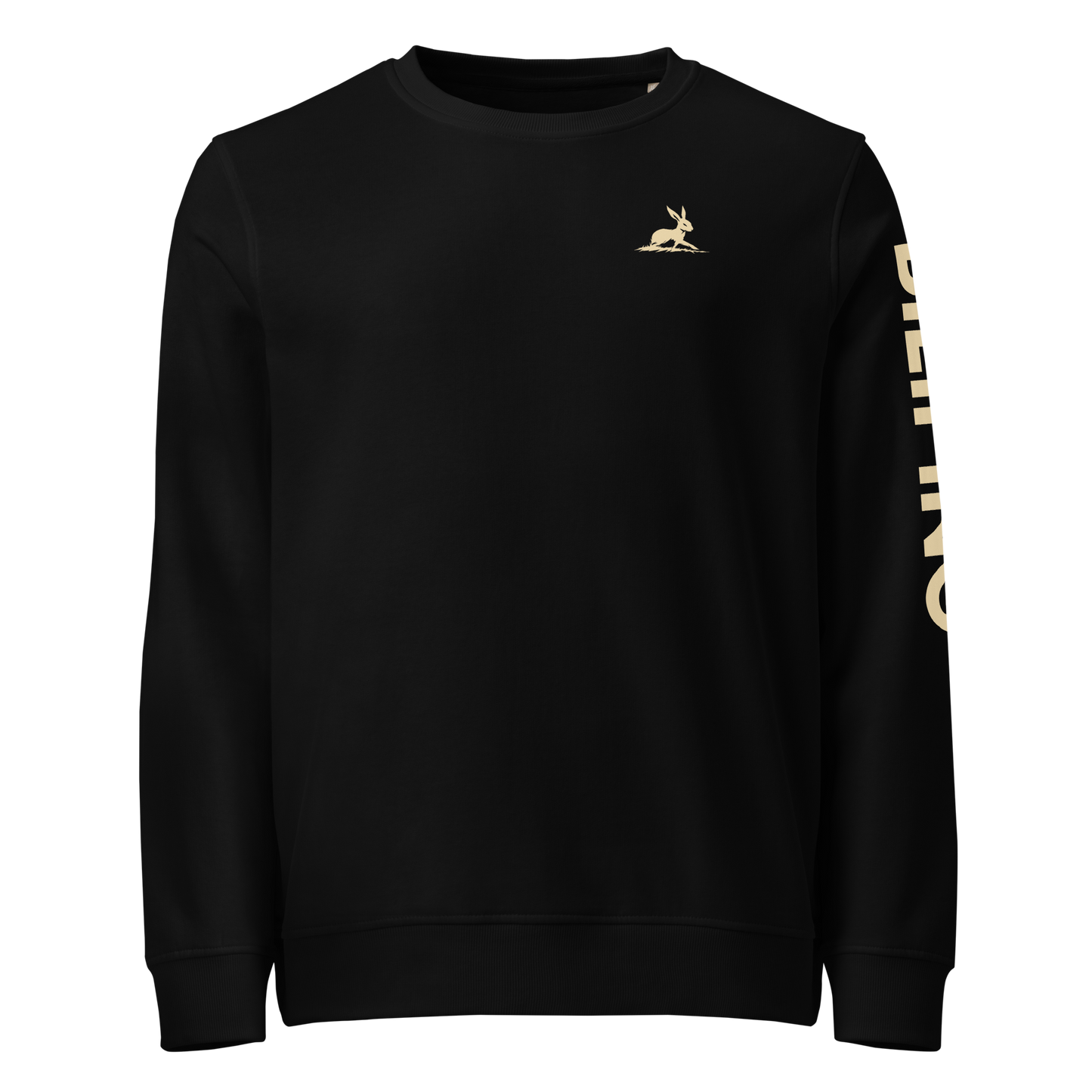 Biliping Sweatshirt featuring a rabbit design; cozy organic cotton blend.