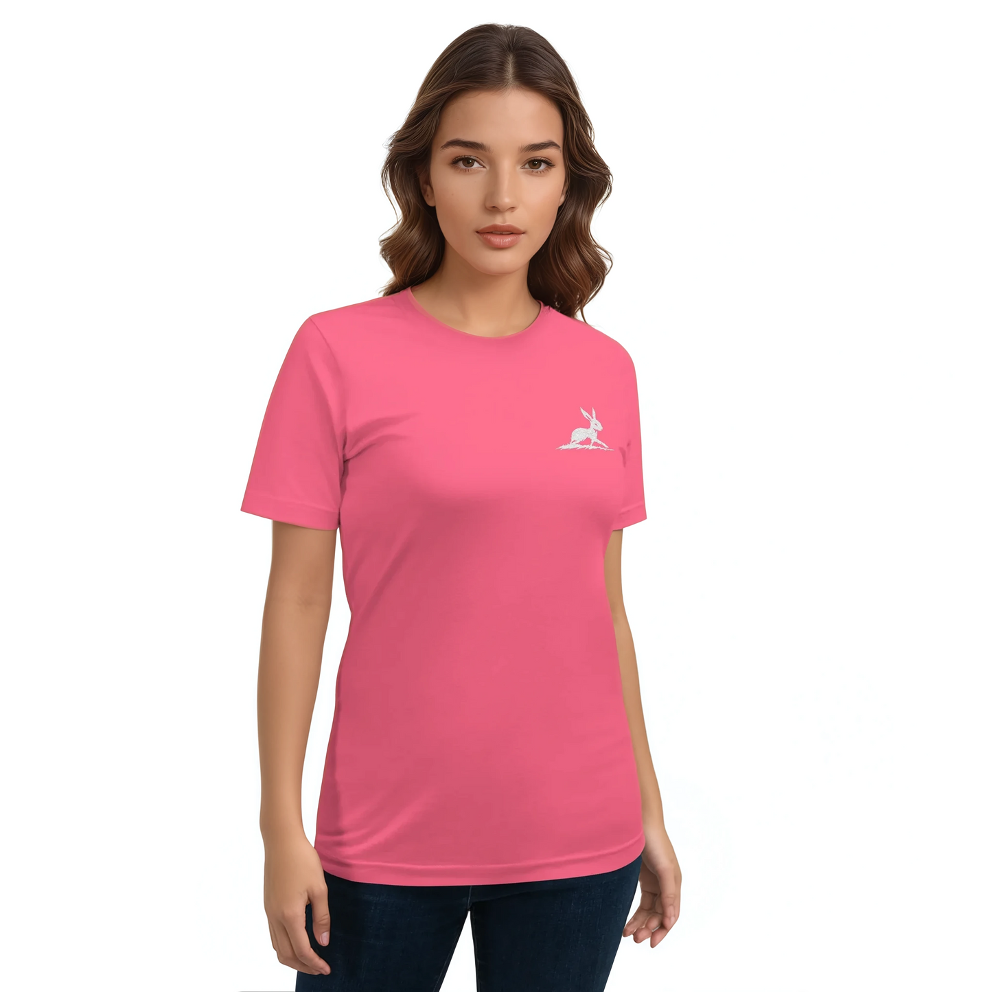 Belle T-Shirt worn by woman, showcasing its lightweight, breathable design.