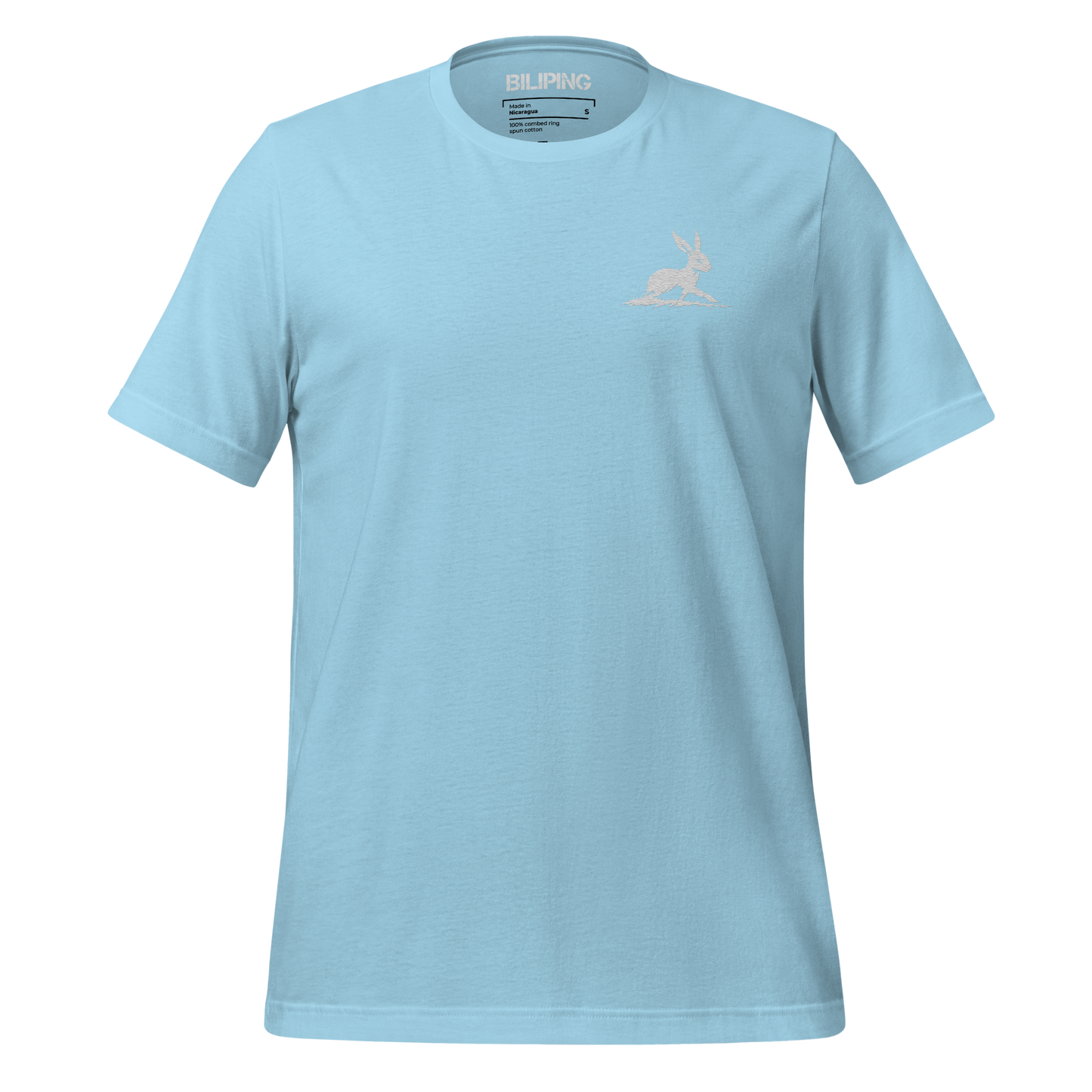 Belle T-Shirt with rabbit logo on chest, made of soft, breathable cotton.