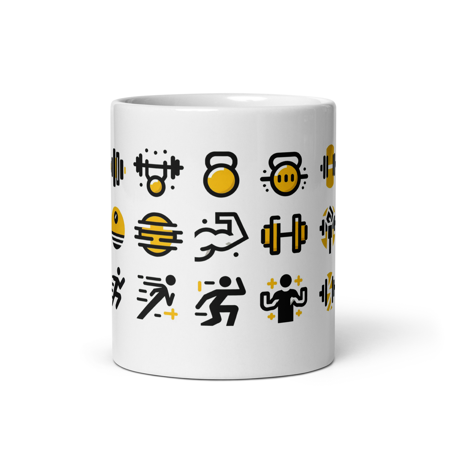 No Pain No Gain Mug with motivational print, sturdy ceramic build.