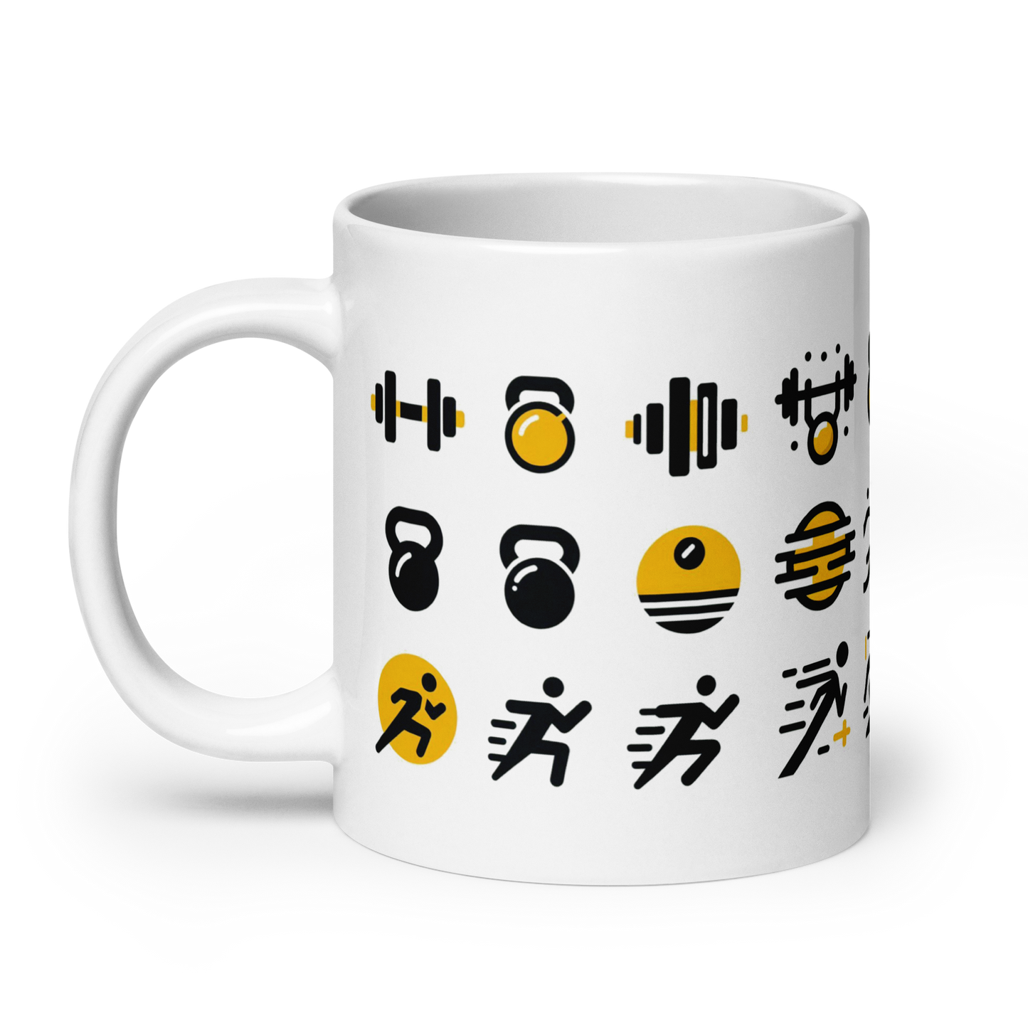 No Pain No Gain Mug with bold motivational print.