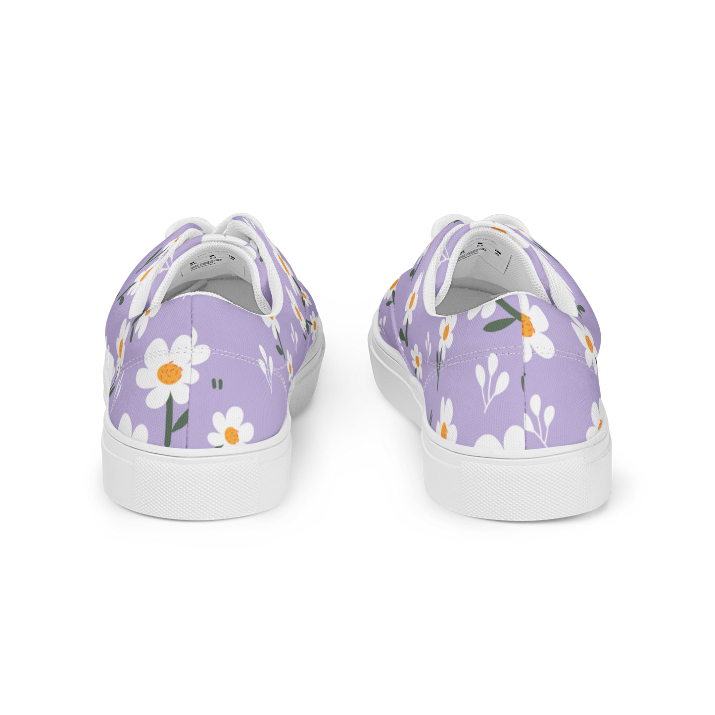 Petal Parade women's canvas sneakers with white soles, lace-up style.