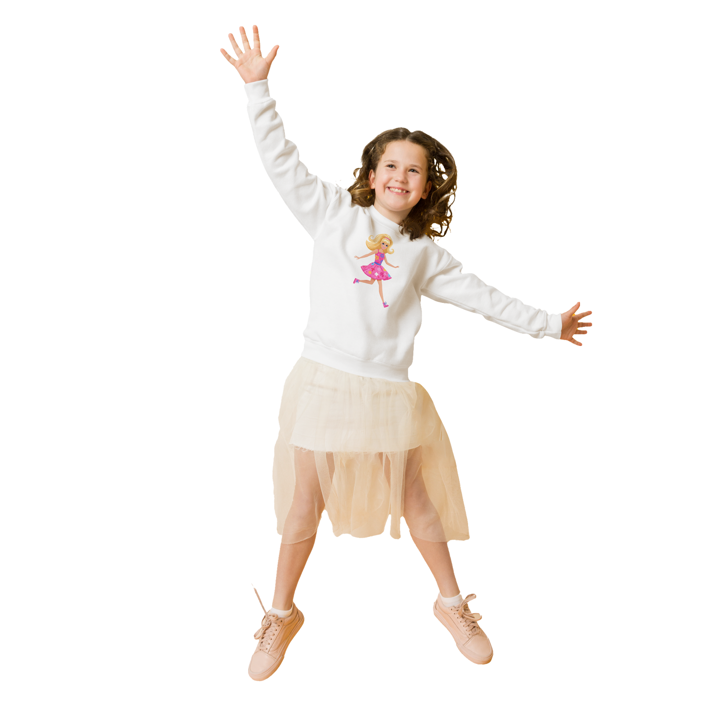 Little Pop of Fun Sweatshirt, soft fleece, ideal for kids' activities.