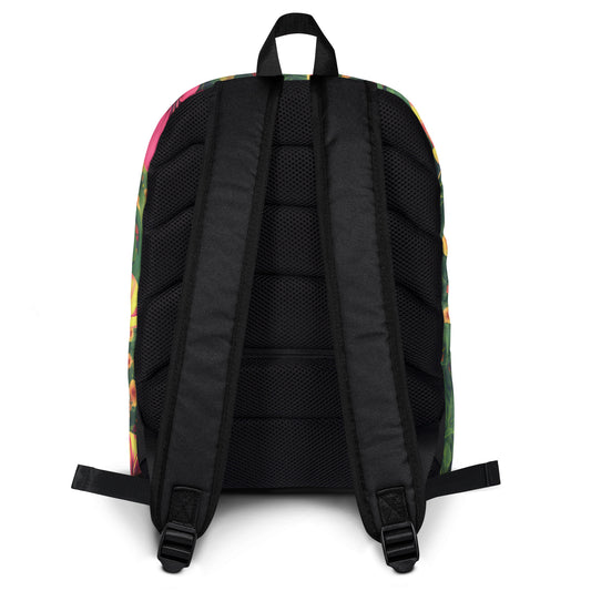 Bloom Pack: Back view showcasing ergonomic straps and sturdy construction.