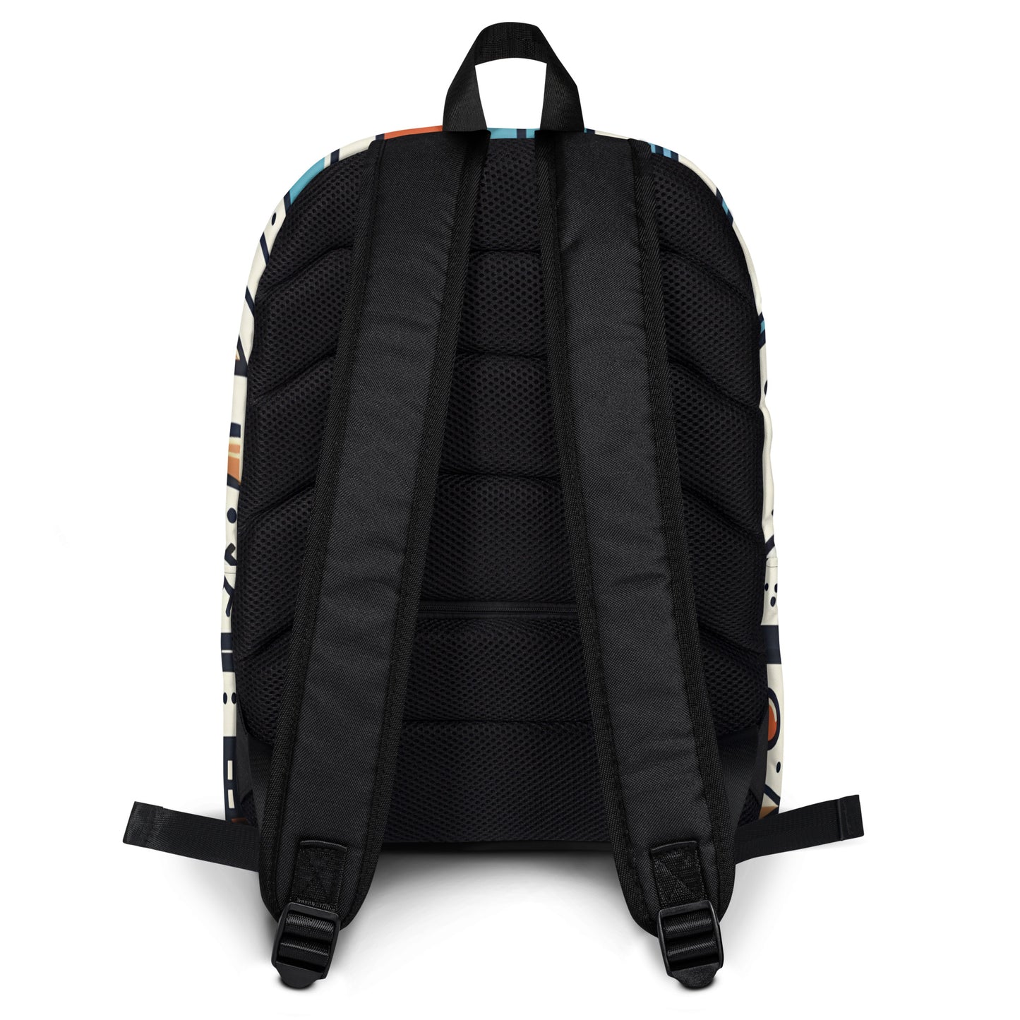 Knowledge Navigator (W) backpack rear view, highlighting its black belt and ergonomic design.