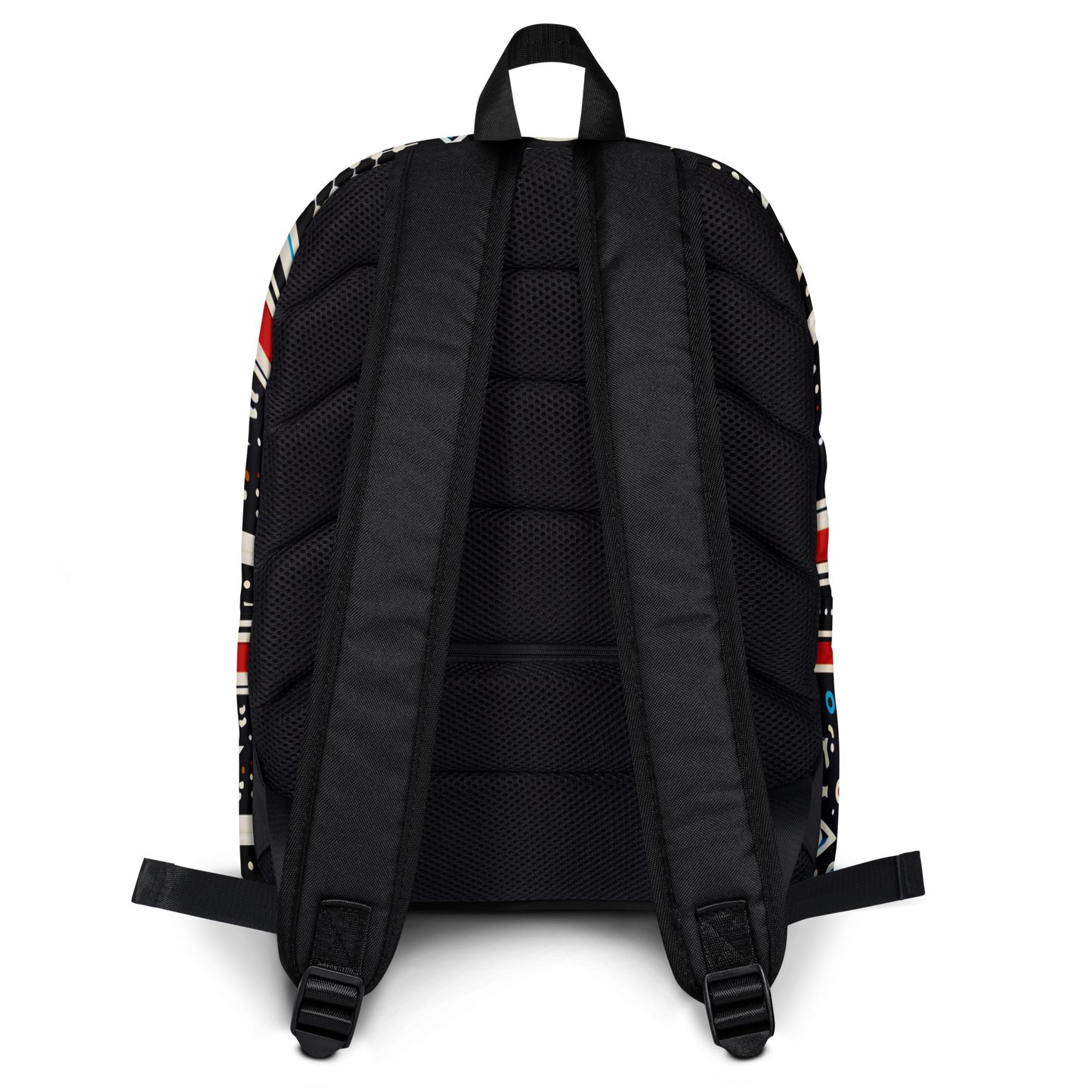 Knowledge Navigator (B) backpack rear view, showcasing ergonomic straps and sleek design.