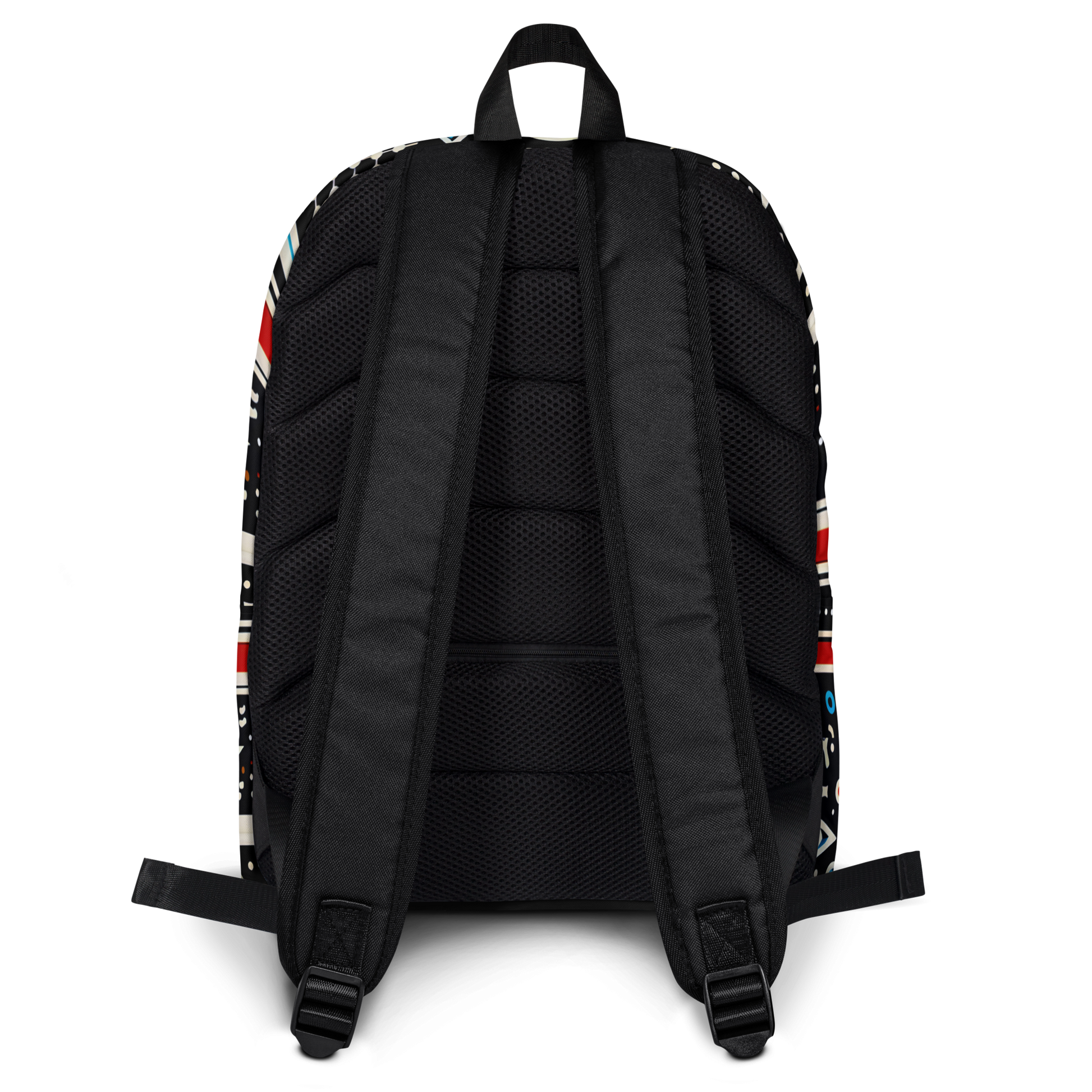 Knowledge Navigator (B) backpack rear view, showcasing ergonomic straps and sleek design.