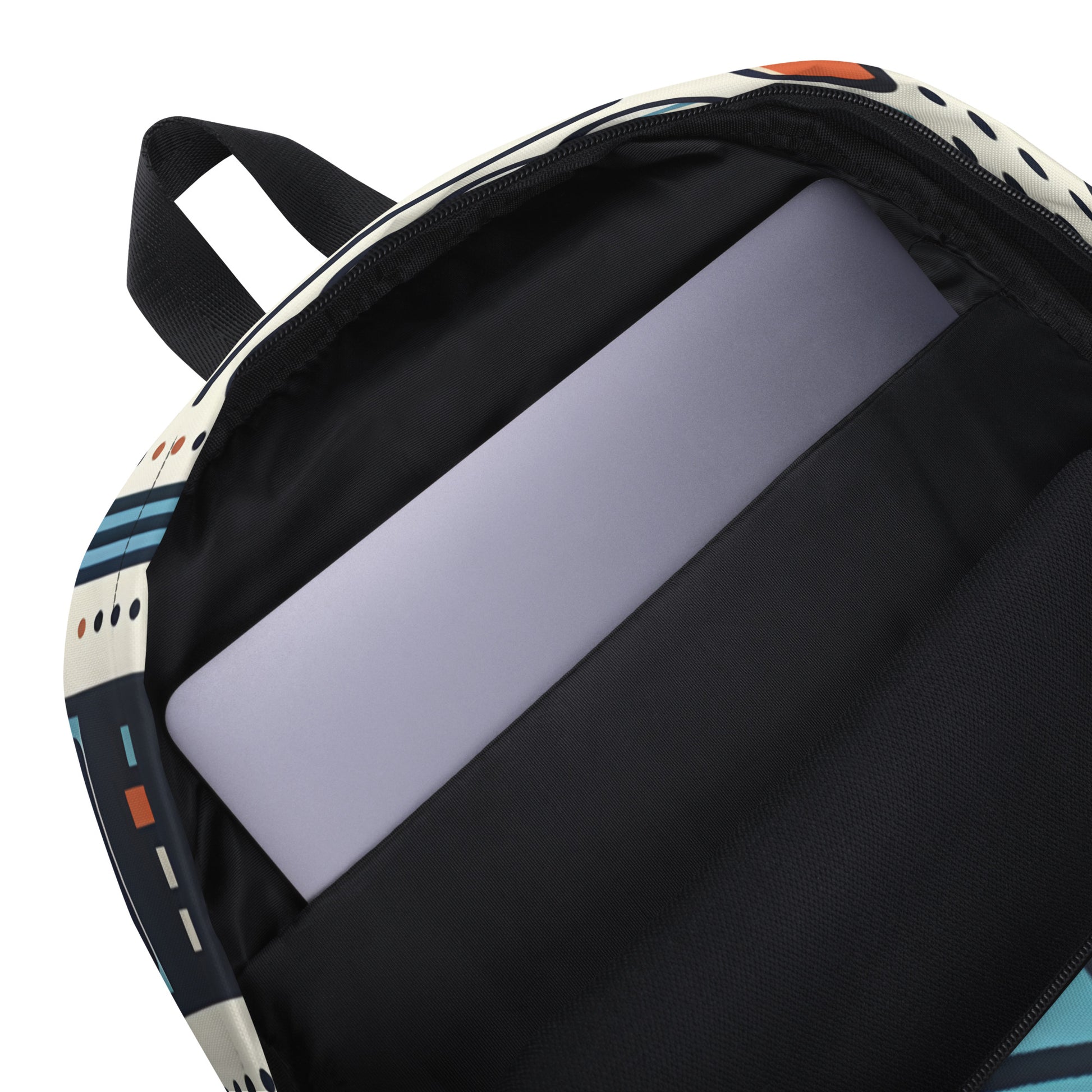 Knowledge Navigator (W) backpack with laptop inside, showcasing modern, everyday functionality.