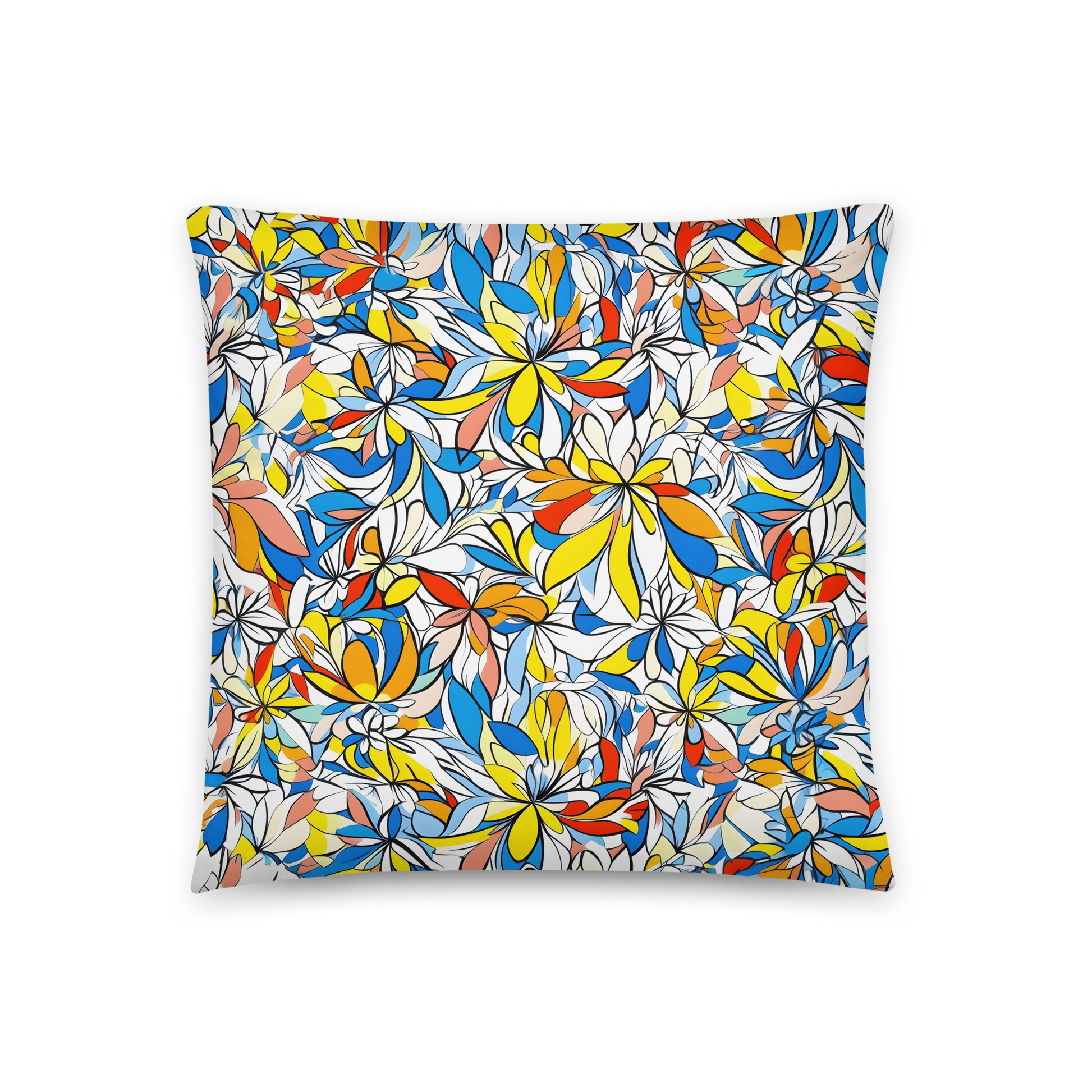 Pillow 1 with floral pattern, cozy accent for décor.