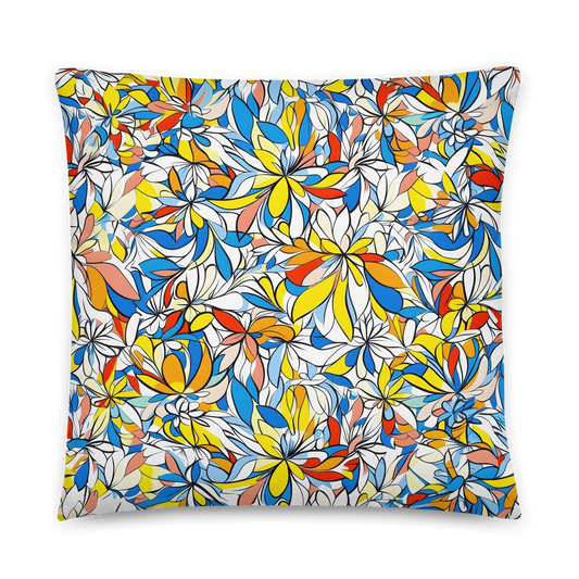 Pillow 1 with vibrant floral pattern, perfect for stylish comfort.