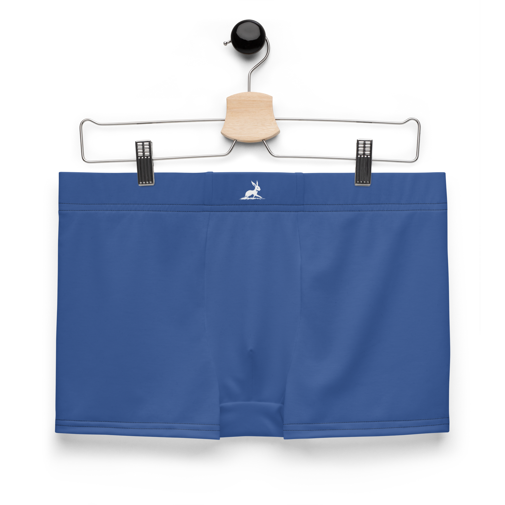Blue Boxers Briefs with seamless back and supportive front pouch.