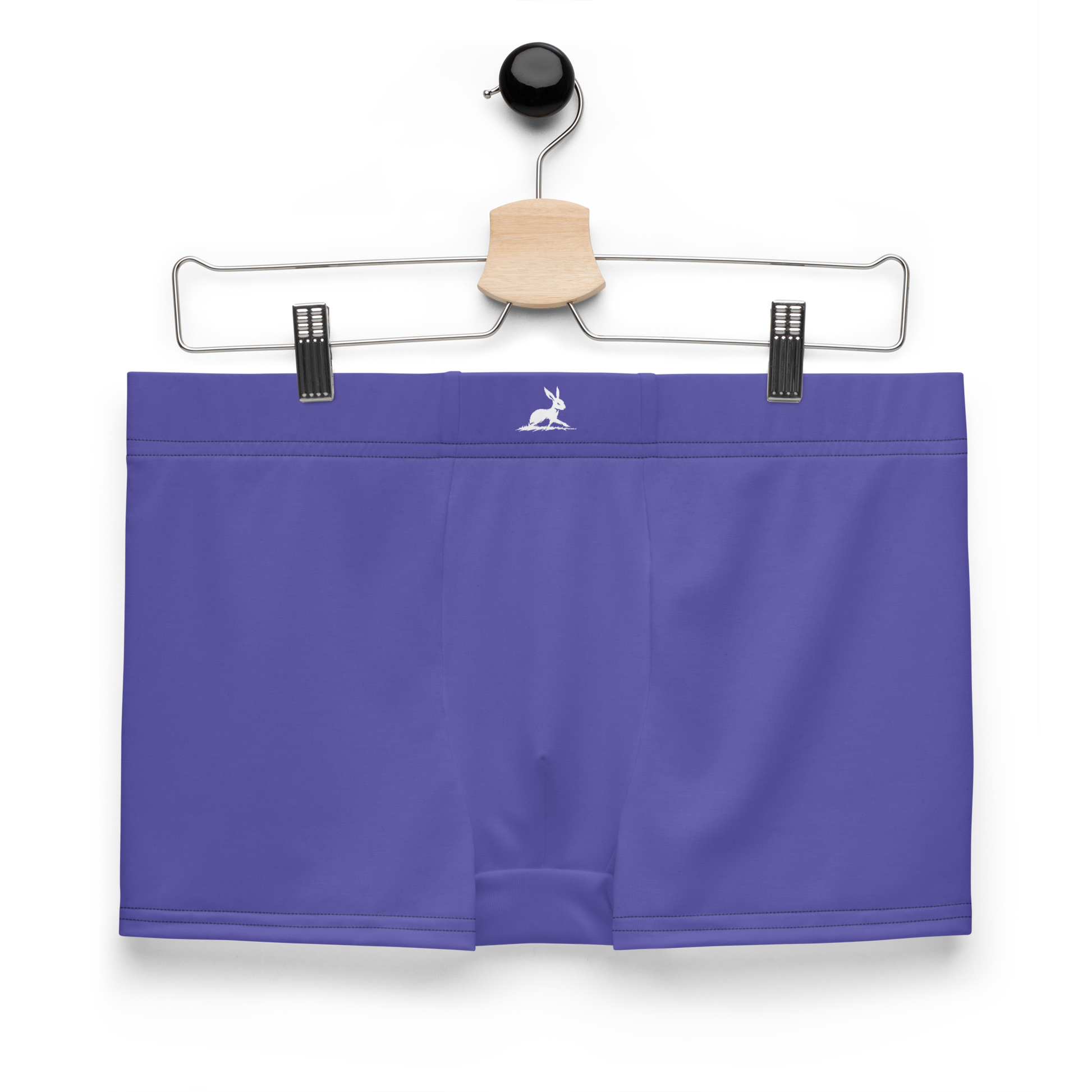Purple Boxers Briefs close-up showing flexible waistband and seamless design.
